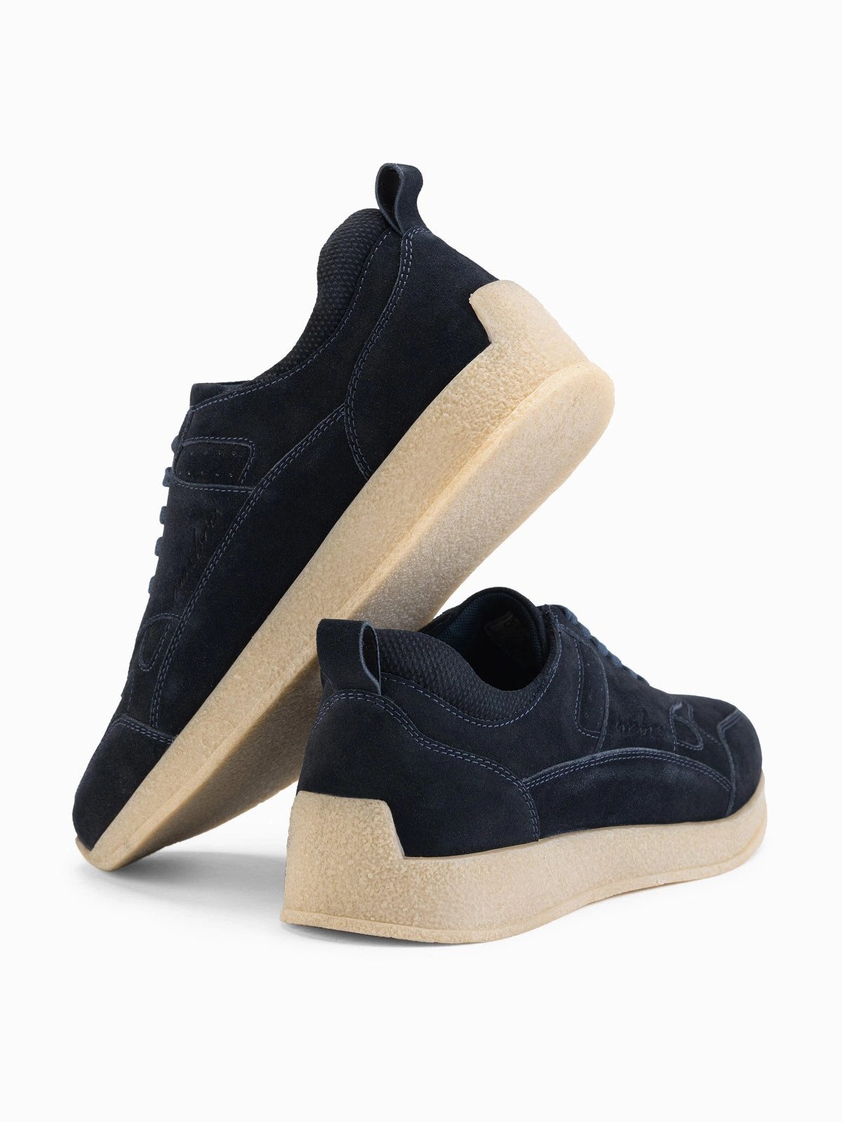 OMBRE Leichte, sportliche Herren-Sneaker aus Wildleder Sneaker atmungsaktives Mesh-Innenfutter
