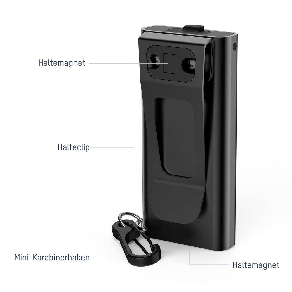 ANSMANN AG Nachtlicht Ansmann 1600-0597 ML400R Mobile Kleinleuchte LED Schwarz