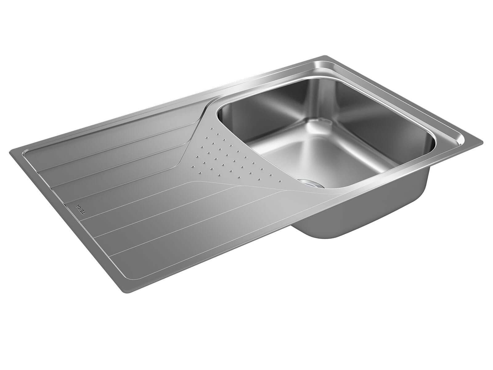 Teka Edelstahlspüle, rechteckig, 79/50 cm, (1 St)