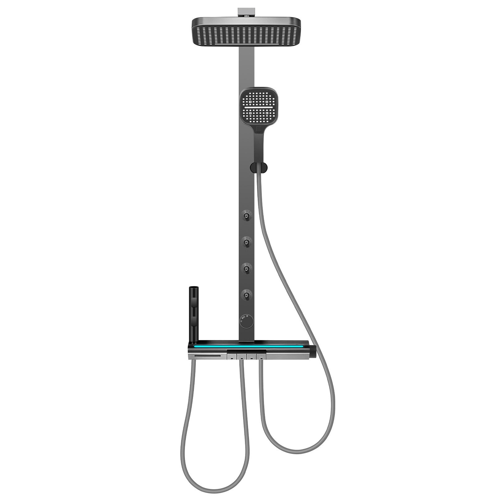 XERSEK Duschsystem 5Funktion Duscharmatur Komplettset Duschset mit Temperat günstig online kaufen