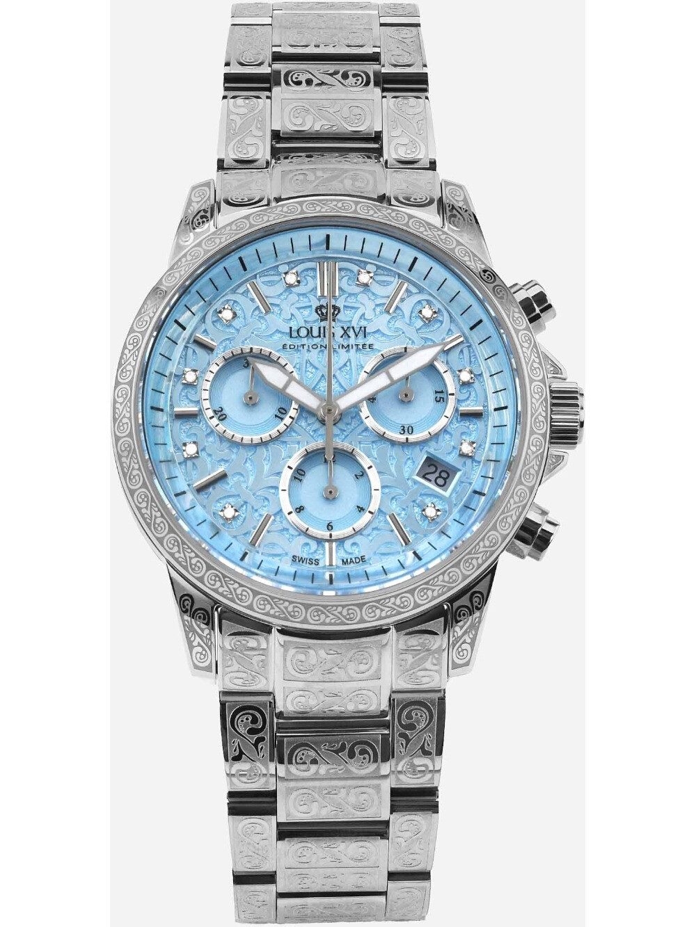 LOUIS XVI Quarzuhr Louis XVI LXVI6023 Damenuhr Palais Royale Chronograph 38mm 10ATM Louis XVI LXVI6023 Damenuhr Palais Royale Chronograph 38mm 10ATM