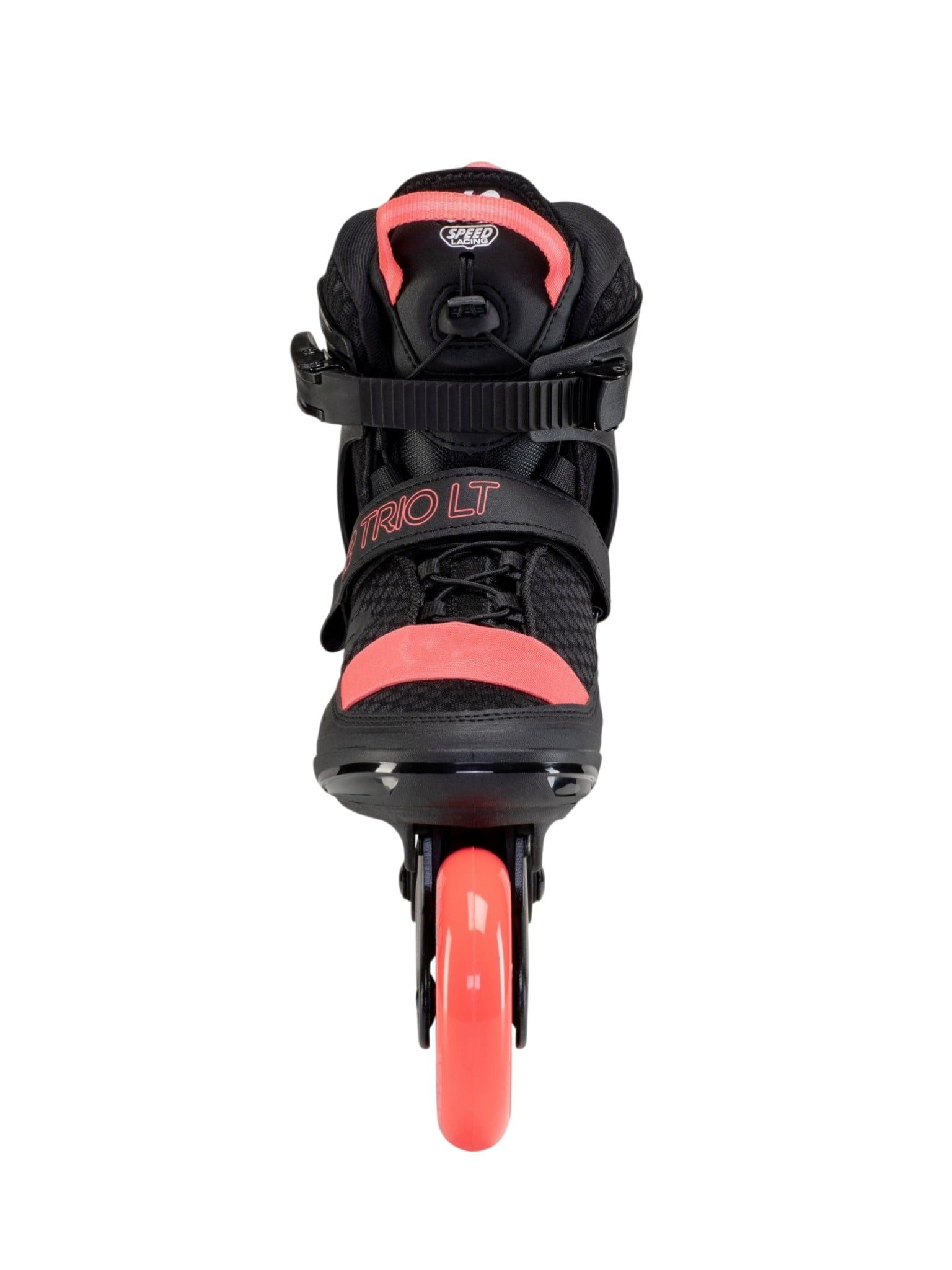 K2 Inlineskates Trio LT 100 (Rollen: 100mm/83A, Kugellager: ILQ 7) schwarz/coral
