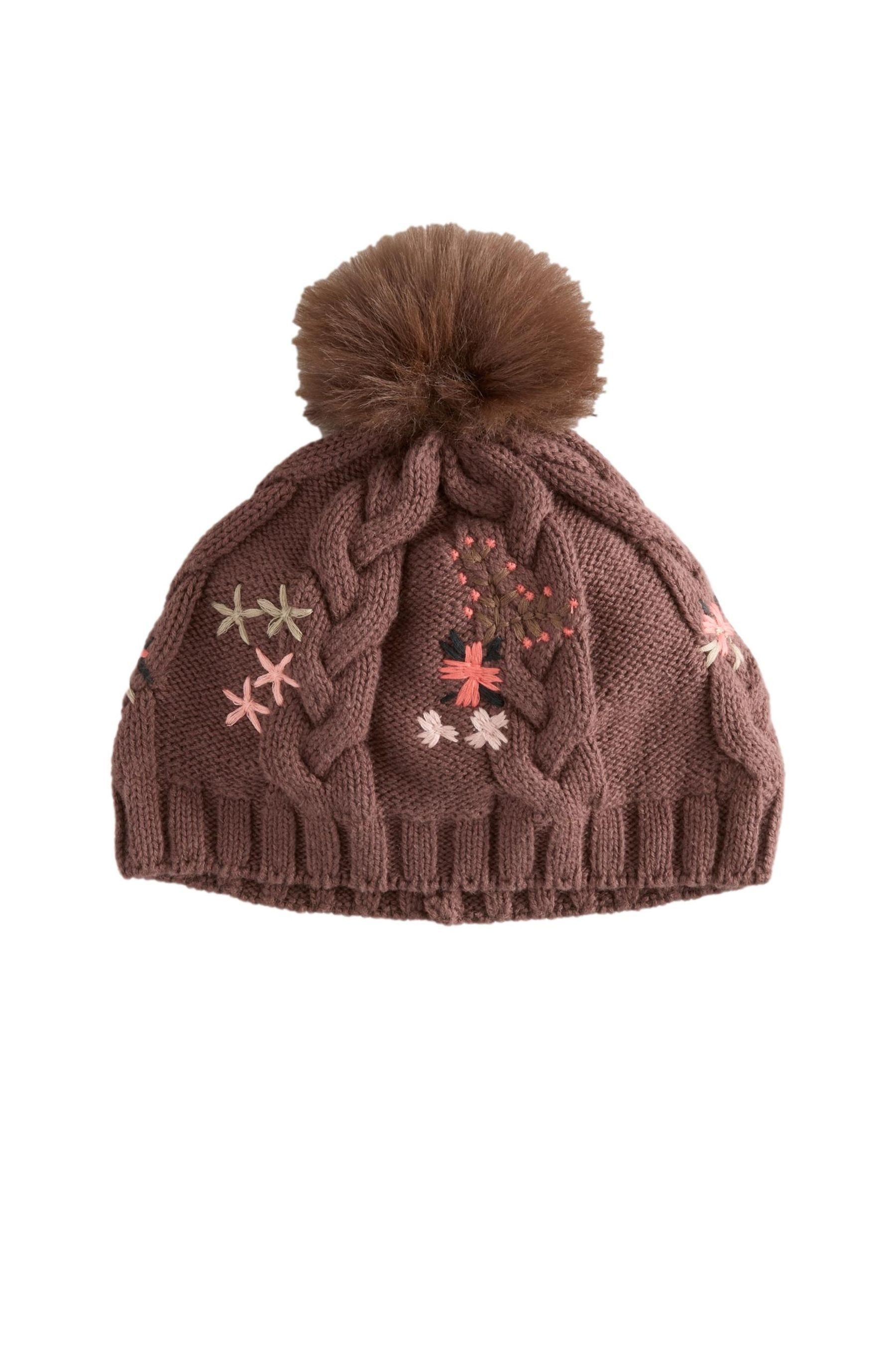 Next Bommelmütze Bestickte Bommelmütze für Babys (1-St)