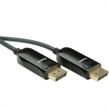 ROLINE DisplayPort v1.4 Kabel (AOC), ST/ST Audio- & Video-Adapter DisplayPort Männlich (Stecker) zu DisplayPort Männlich (Stecker), 5000.0 cm