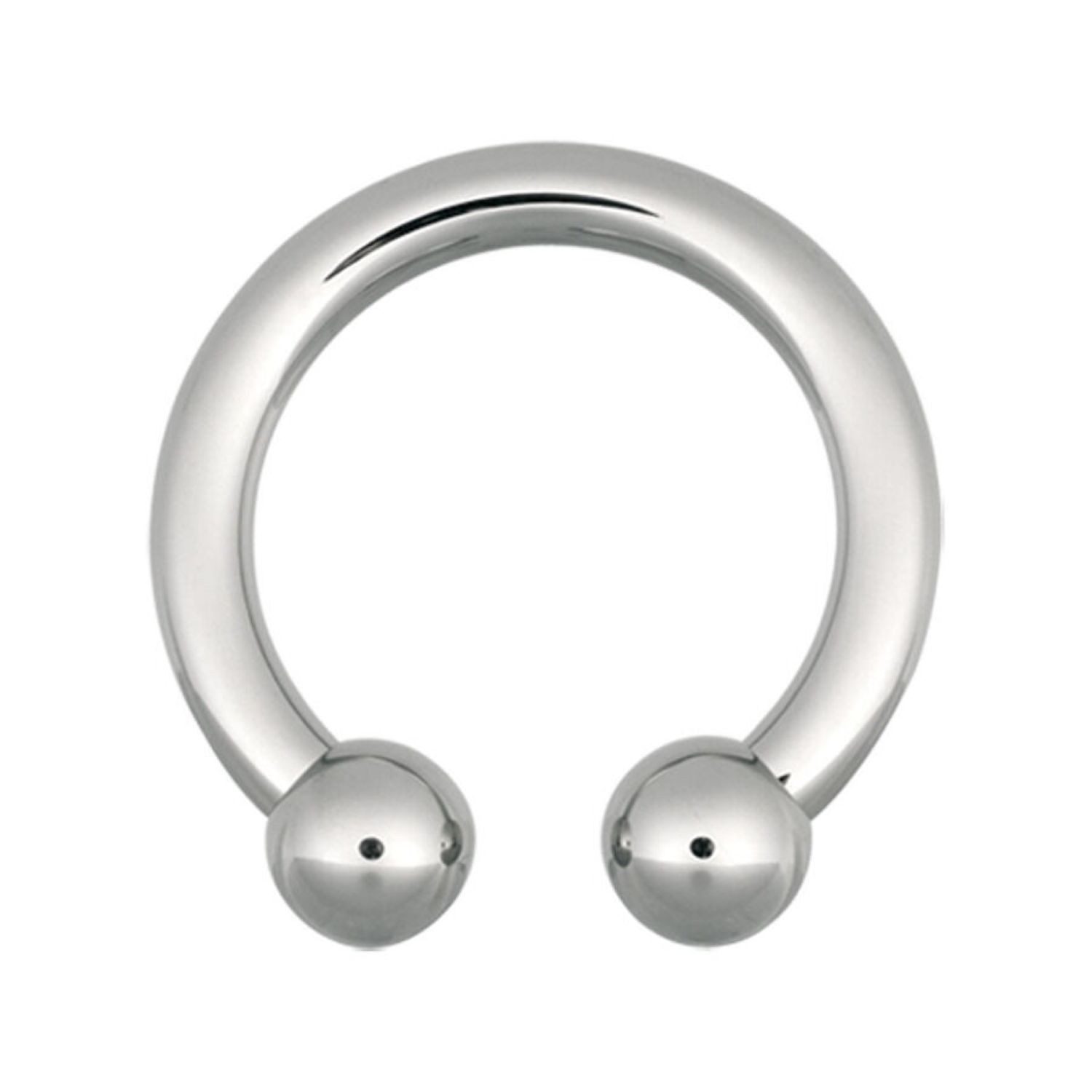 Wildcat Nasenpiercing Basic Circular Barbell für Ohr, Nase, Lippe, Bauchnabel, 1 Stück, Chirurgenstahl 316L - wasserfest, hautverträglich, Silber