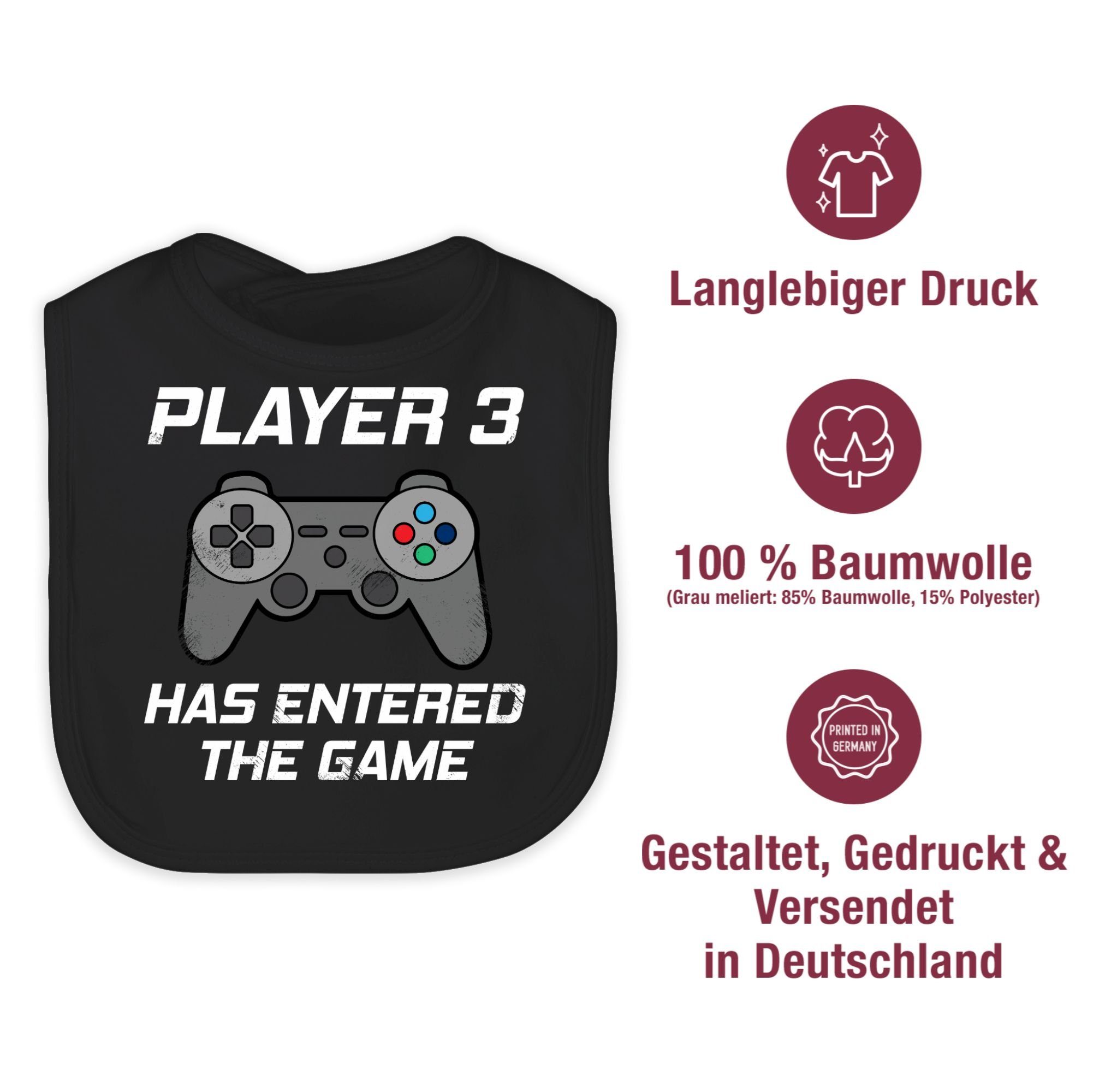 Controller grau, has Zur Shirtracer the Geburt Schwarz entered game 2 3 Lätzchen Player