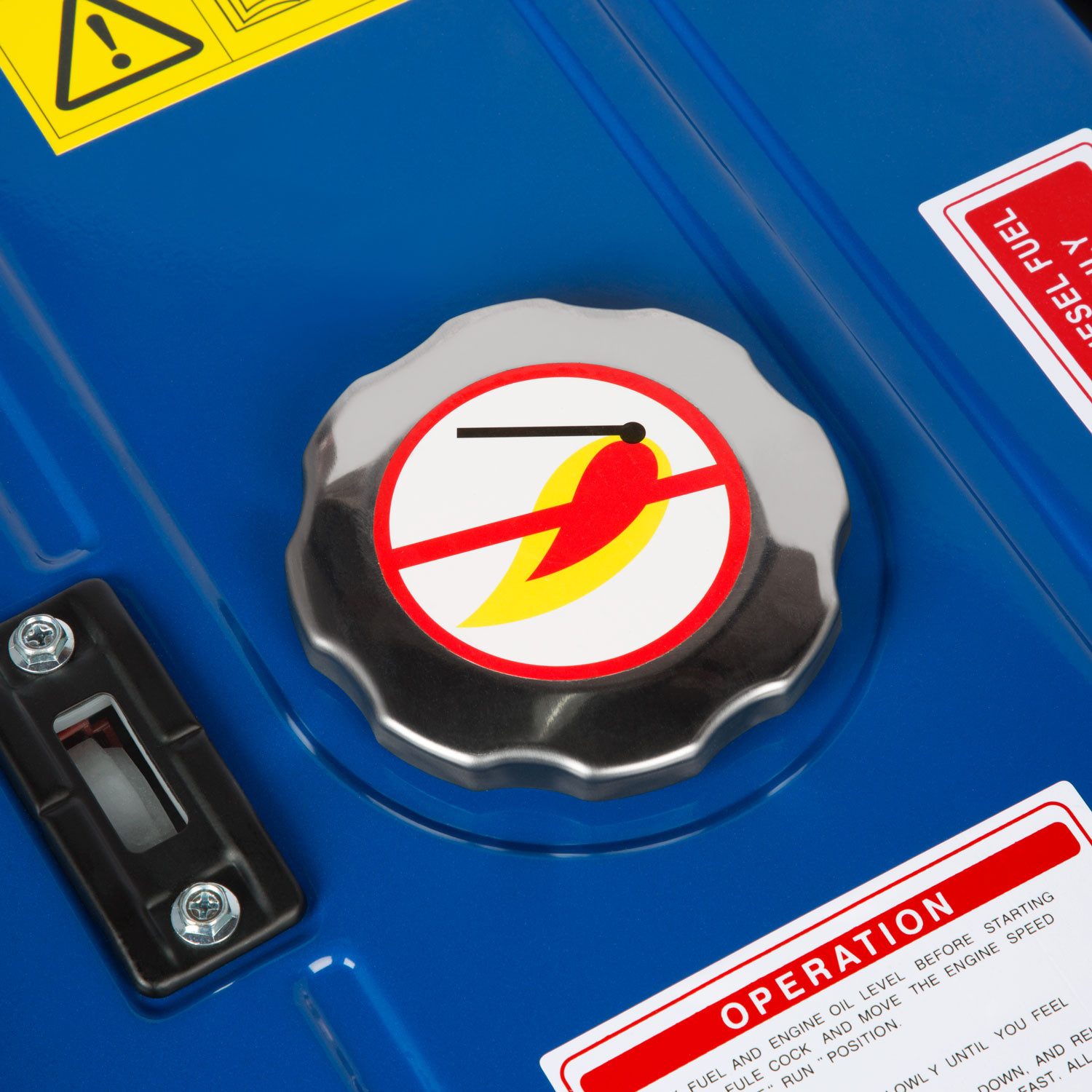 EBERTH 5000 Watt Diesel Generator, 10 HP, 5 kW, 4-stroke, electric starter, 3-phase, 1x 400V, 1x 230V, 1x 12V