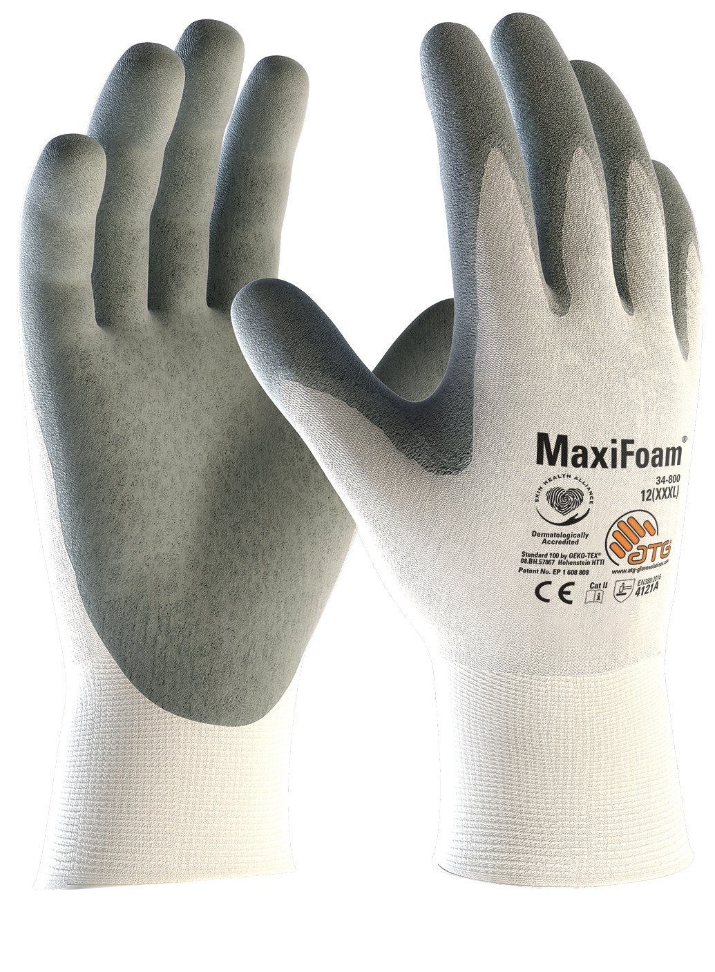 12 ATG (34-800) Paar Nitril-Handschuhe "MaxiFoam"