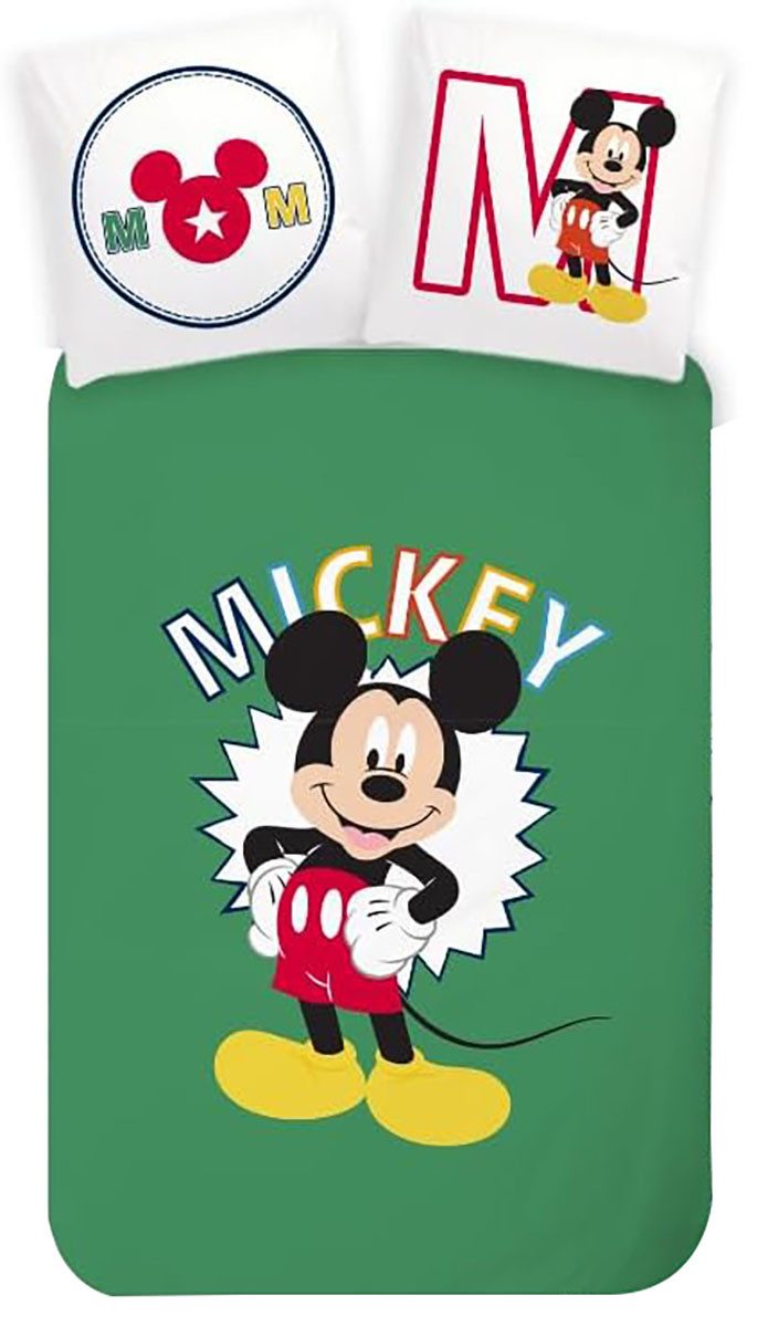 Disney Kinderbettwäsche Disney Micky Maus Kinderbettwäsche Cartoon Filmmotive 100 x 135 cm, Renforcé, 2 teilig