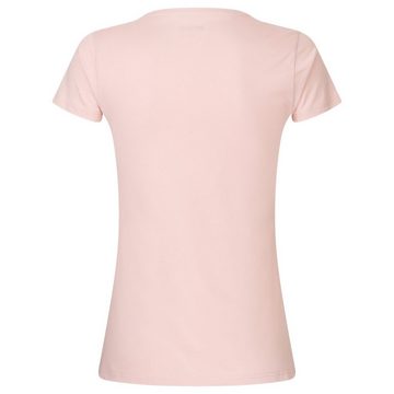MUSTANG T-Shirt Lounge Damen Shirt Everyday (Packung, 1-tlg) lässige Weite, Toniger Logo-Print mit Herz auf der Brust