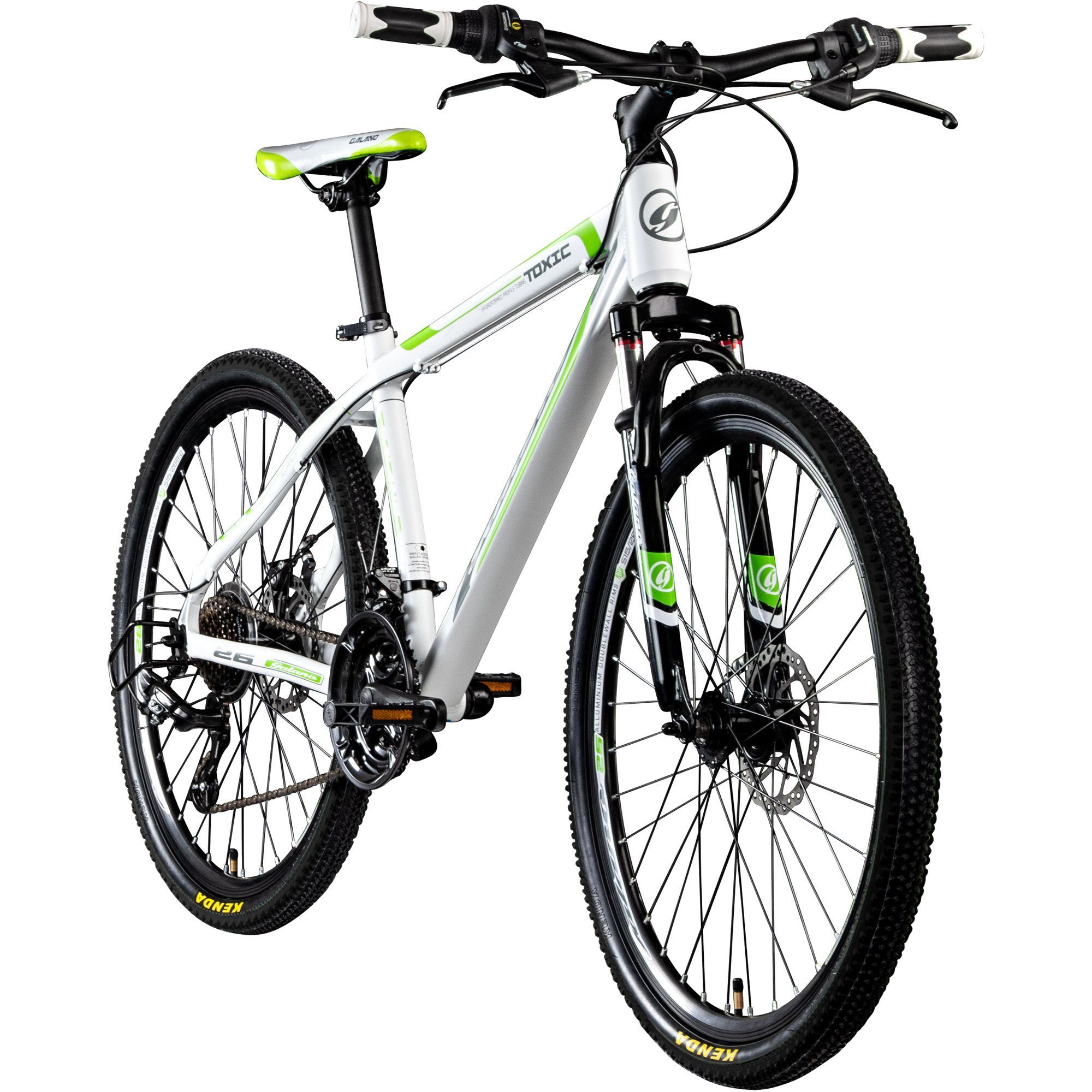 Galano Mountainbike Toxic, 21 Gang, Kettenschaltung, 145 - 185 cm 26 Zoll  MTB Hardtail Fahrrad für Damen Herren und Jugendliche unisex