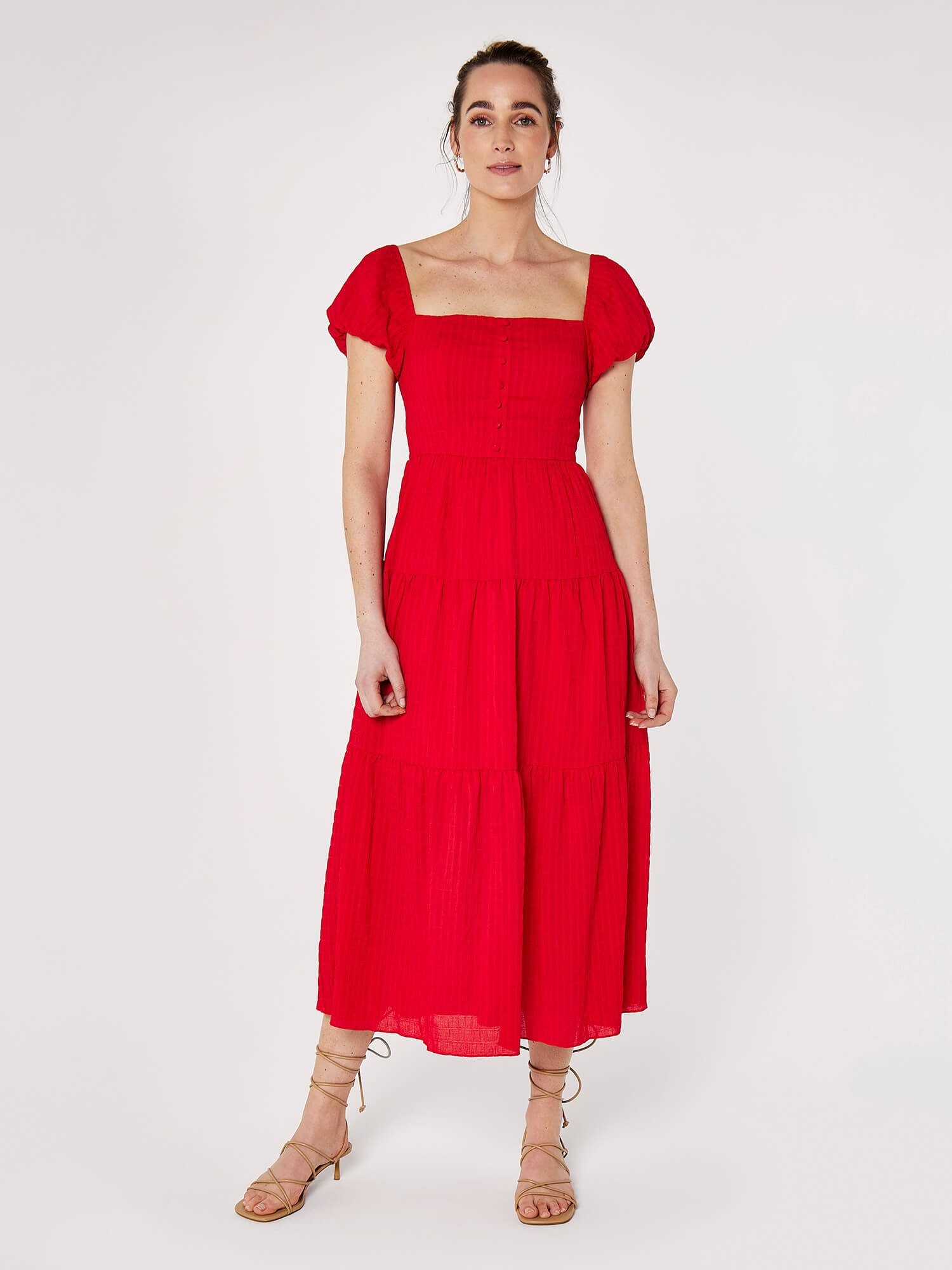 Apricot Midikleid Self Check Midi Dress, günstig online kaufen