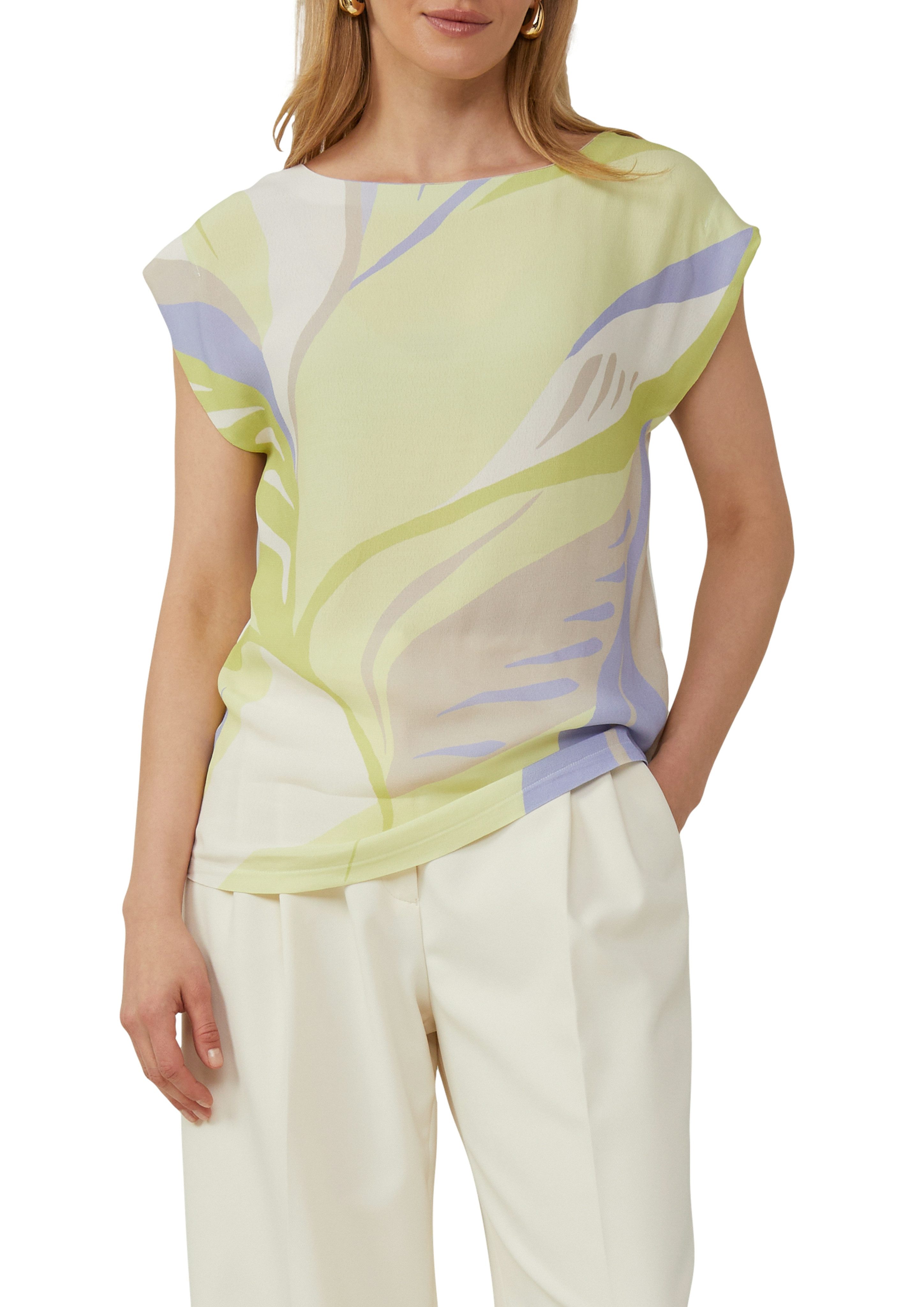 s.Oliver BLACK LABEL T-Shirt mit All-Over Print günstig online kaufen