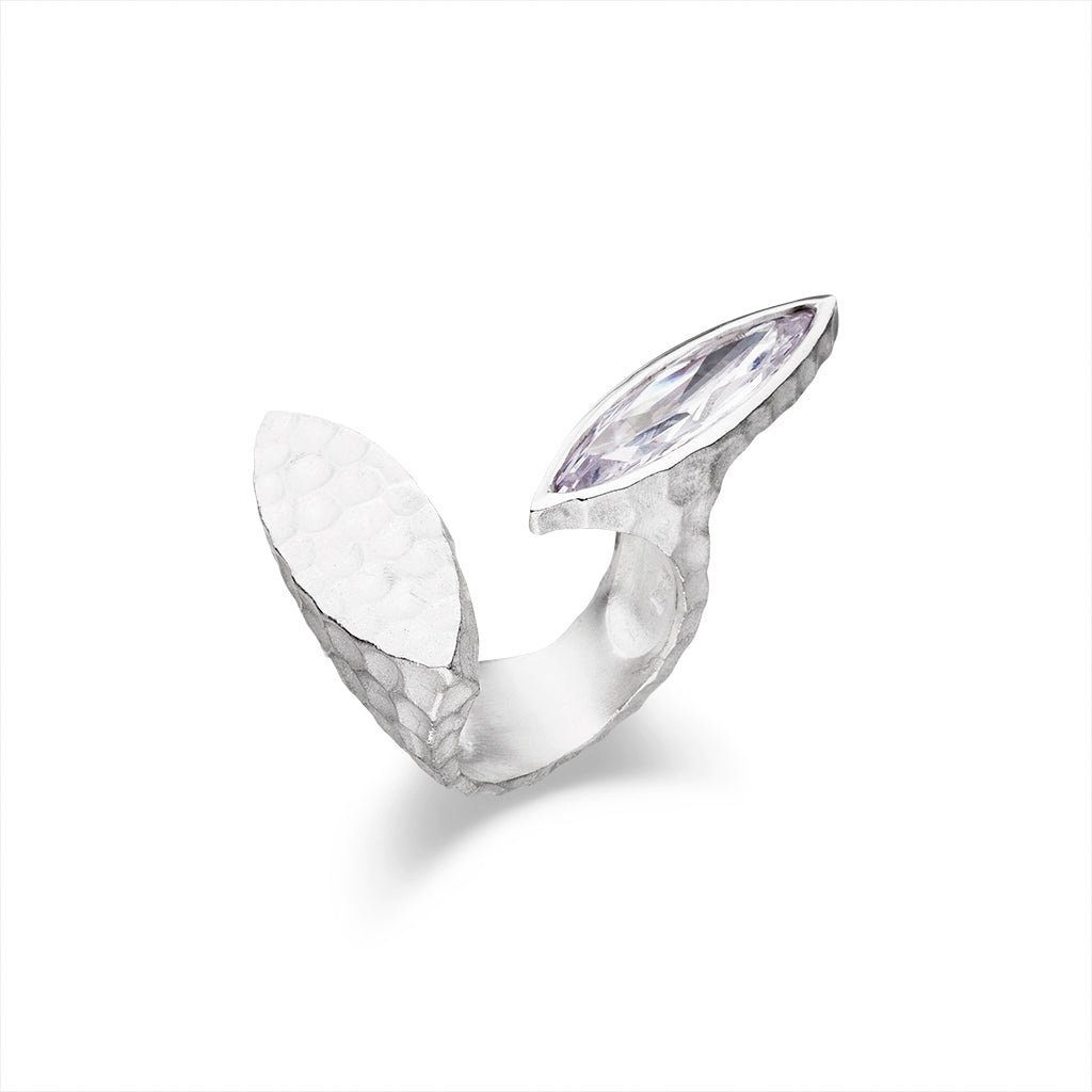 SKIELKA DESIGNSCHMUCK Silberring Silber Ring "TrauDich" (Sterling Silber 925), hochwertige Goldschmiedearbeit aus Deutschland