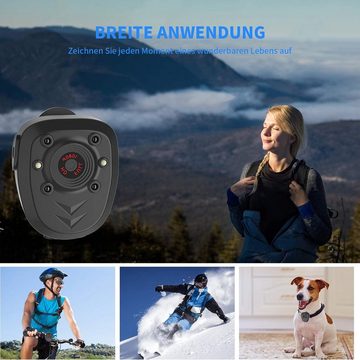 yozhiqu Tragbare Polizei-Mini-Körperkamera-Rekorder, mit Nachtsichtfunktion HD-Kamera
