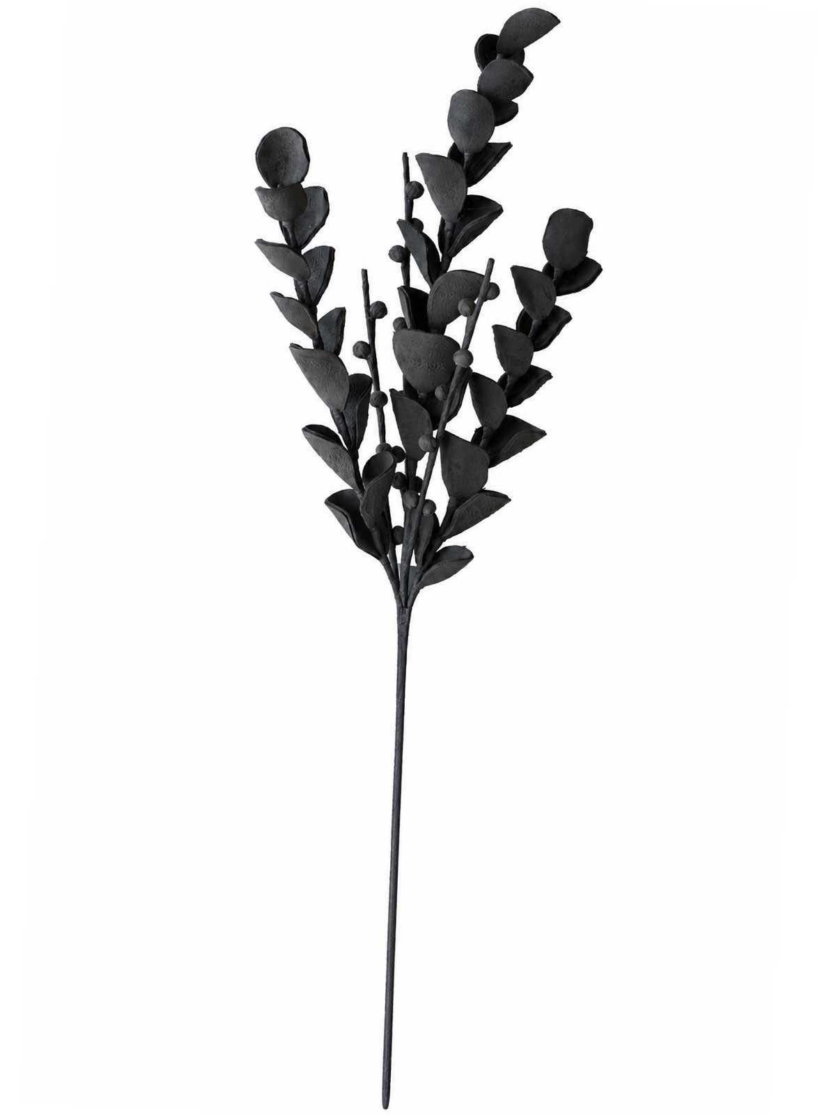 Kunstpflanze Kunststoff EUKALUNA Organisch - Schwarz Naturgetreu, VIVANNO, Höhe 115 cm, 40x115 cm