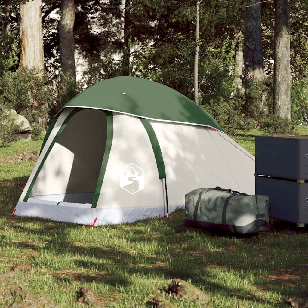 vidaXL Kuppelzelt Kuppel-Campingzelt 1 Person Grün Wasserdicht, (1 tlg)