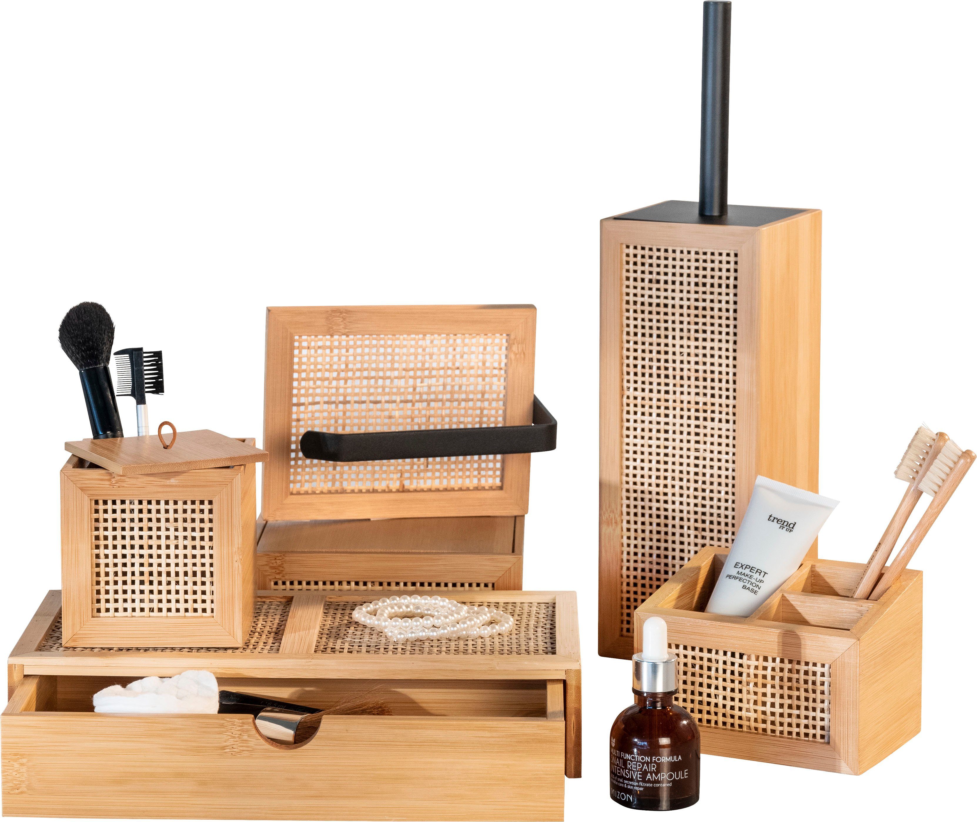 (1 Rattan Badorganizer Allegre St), Bambus und aus WENKO