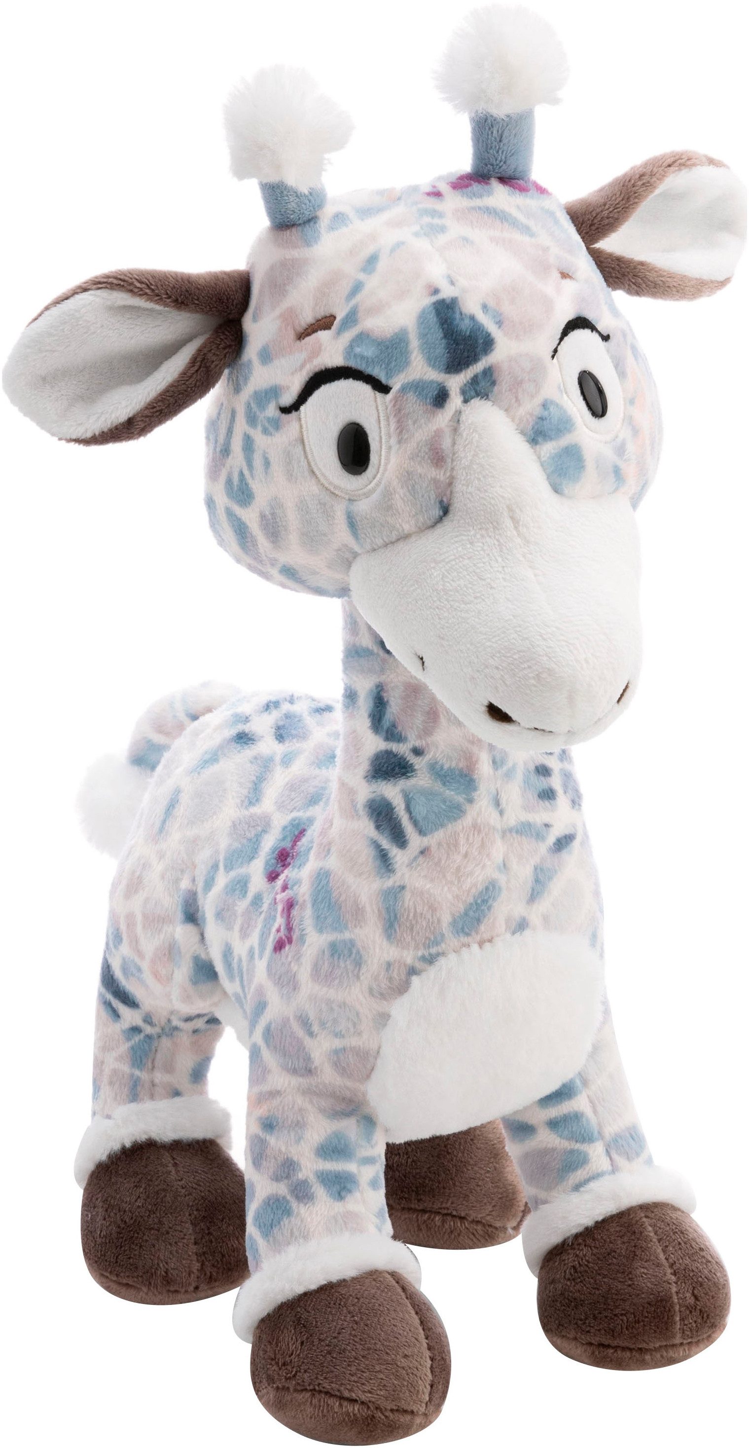 Nici Kuscheltier Winter, Giraffe Winny Winterfur, 50 cm stehend, sitzend; enthält recyceltes Material