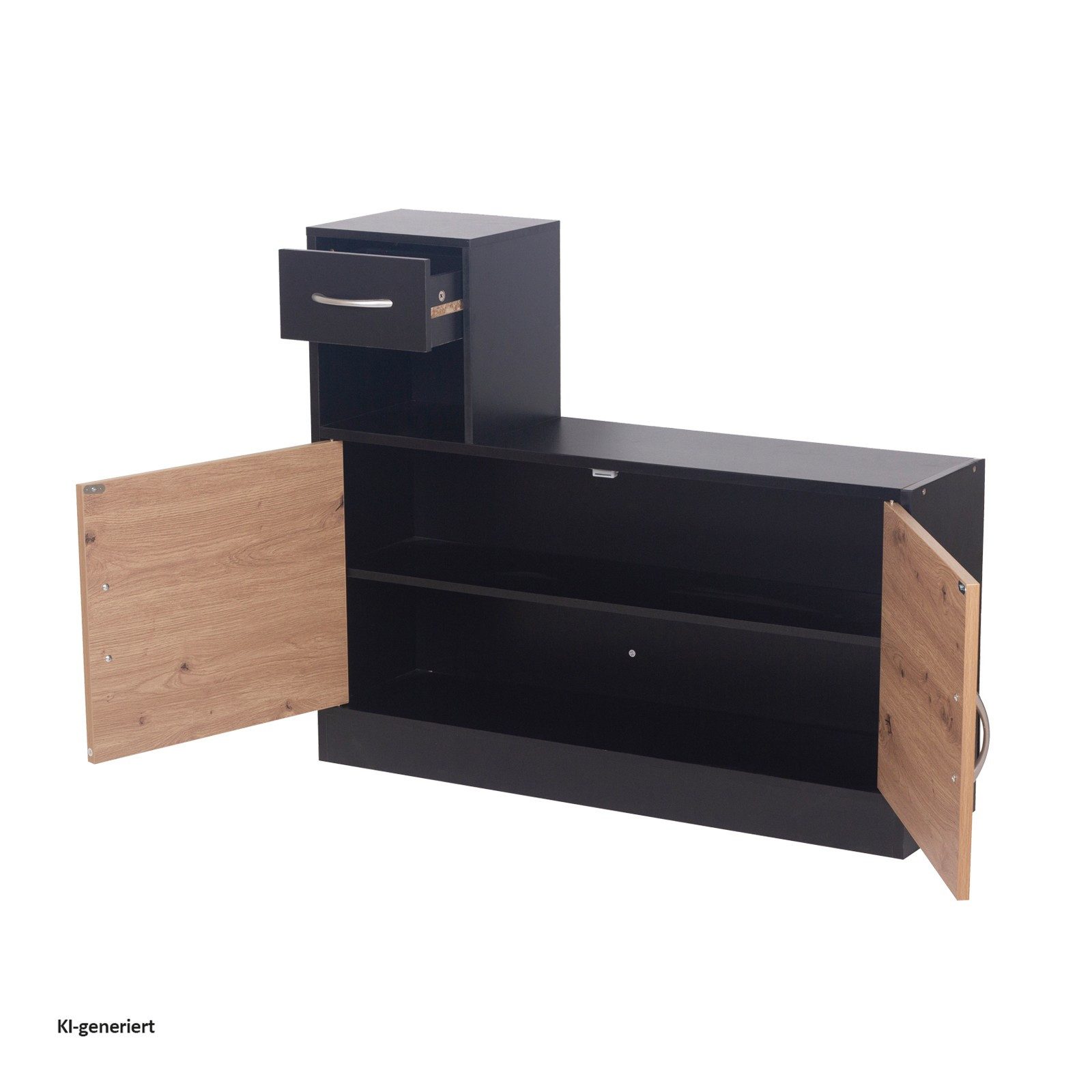 HTI-Living Garderoben-Set Garderoben-Set Dana mit Schuhschrank Schwarz, (Set, 2-St) – Bild 3 von 3