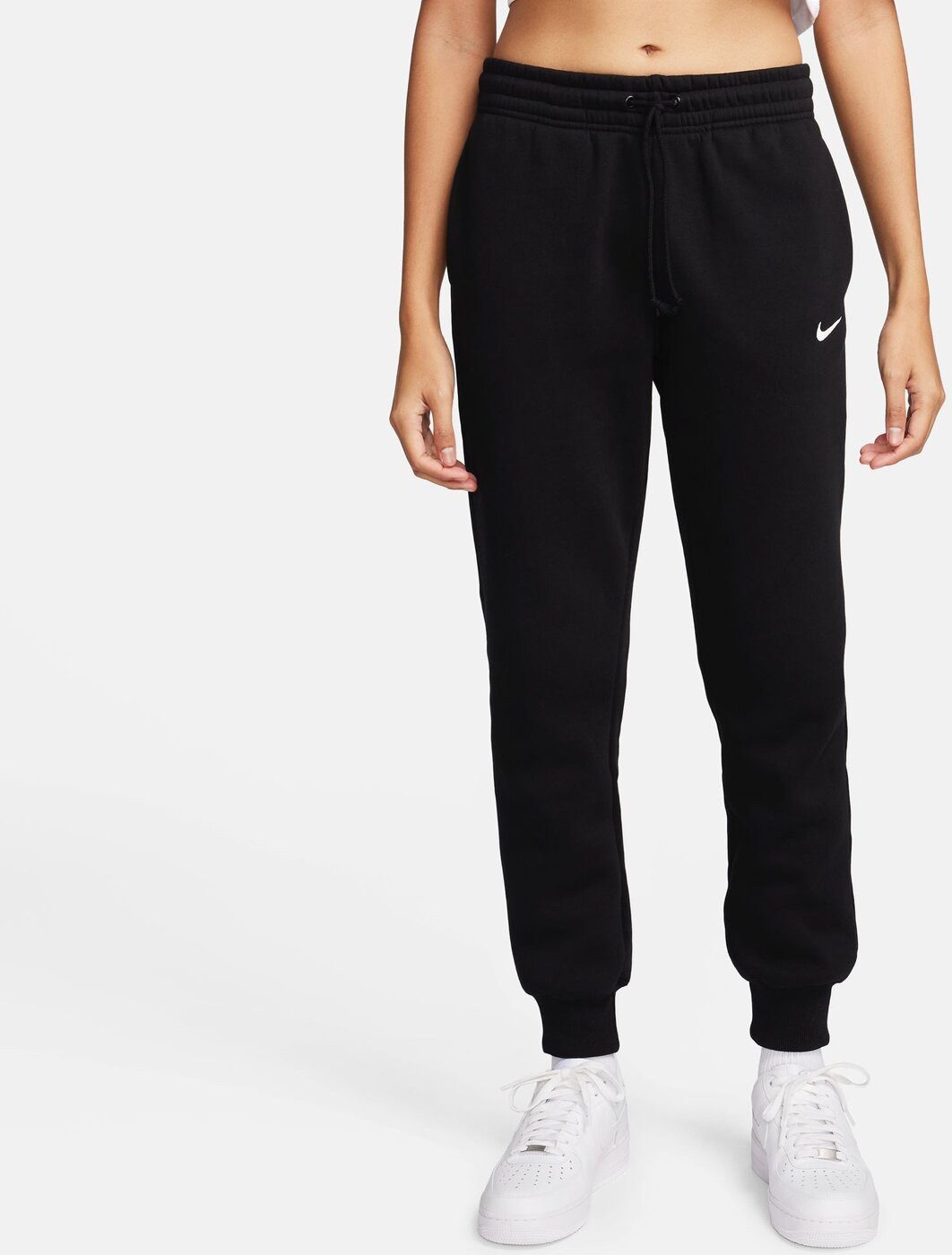 Nike Sporthose W NSW PHNX FLC MR PANT STD BLACK/SAIL