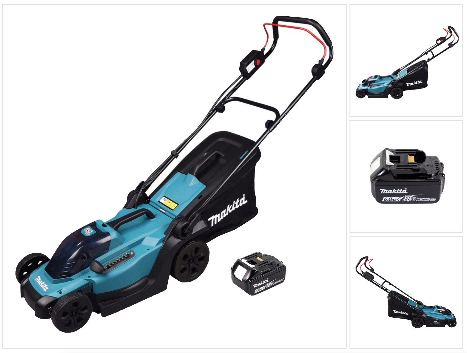 Makita Akkurasenmäher DLM 330 G1 Akku Rasenmäher 18 V 33 cm 30 l + 1x Akku 6,0 Ah - ohne La