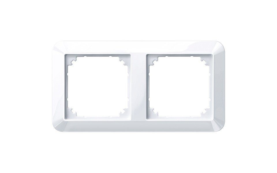 merten Lichtschalter Merten Abdeckrahmen 2-fach Serie 1-M aktivweiß