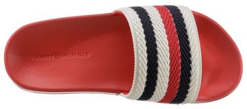 Tommy Hilfiger TOMMY ESSENTIAL POOL SLIDE Badepantolette mit gestreifter Bandage