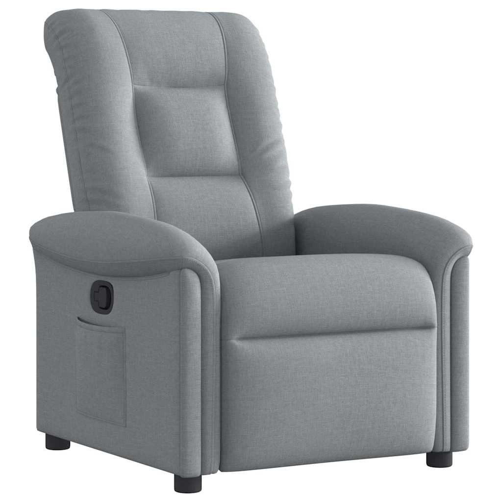 vidaXL Sessel Relaxsessel Hellgrau Stoff (1-St) günstig online kaufen