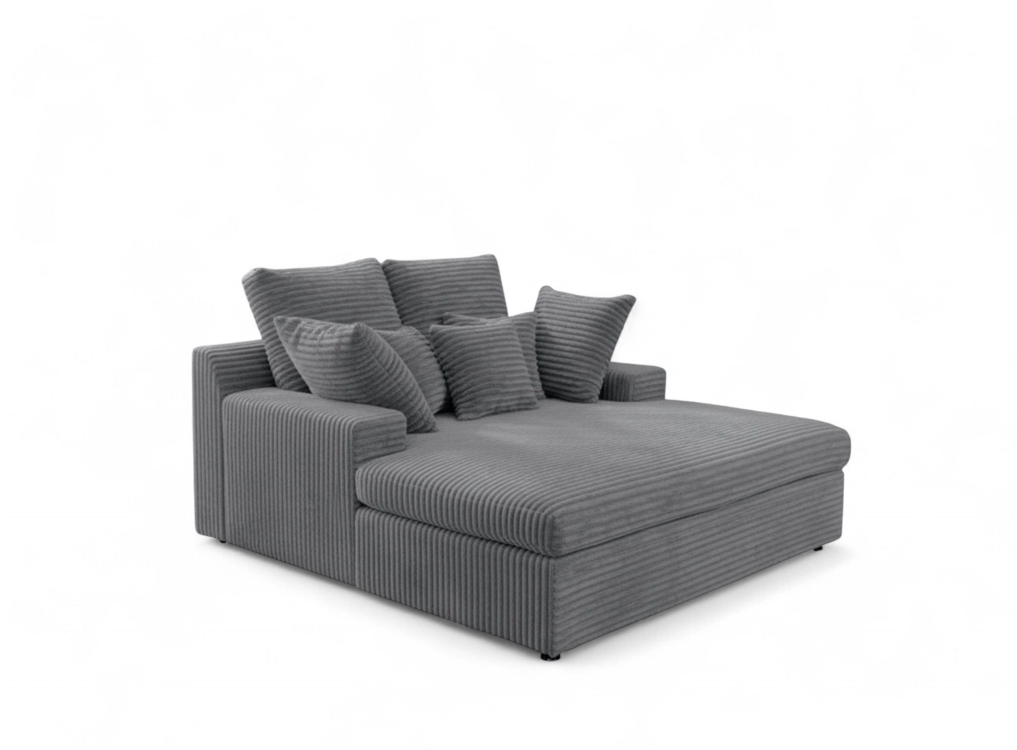 Fun Möbel Chaiselongue Chaiselongue Liege FUN LOREA in Stoff Tilia, inkl. Zierkissen und Rückenkissen, Rundumbezug