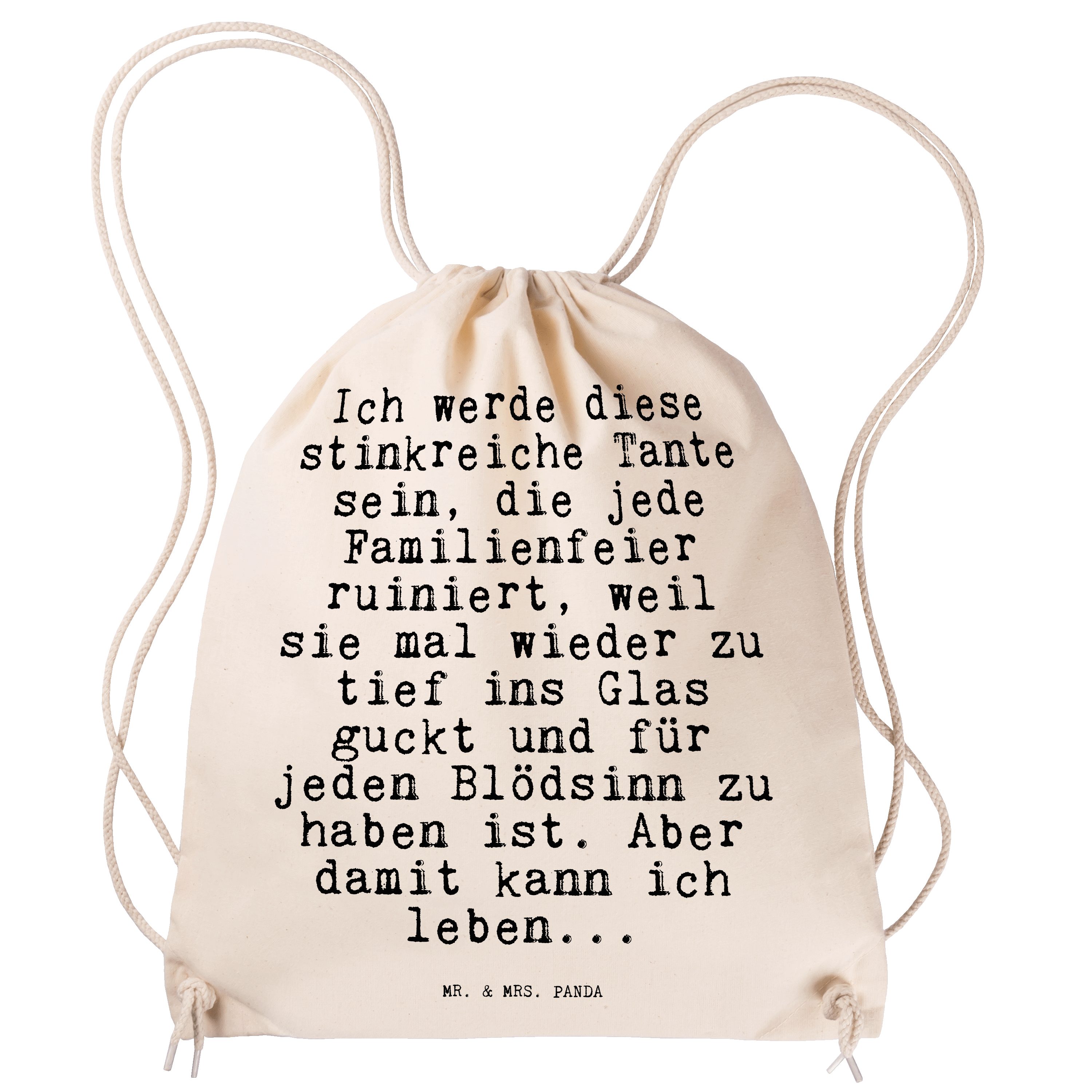 Mr. & Mrs. Panda Sporttasche »Ich werde diese stinkreiche