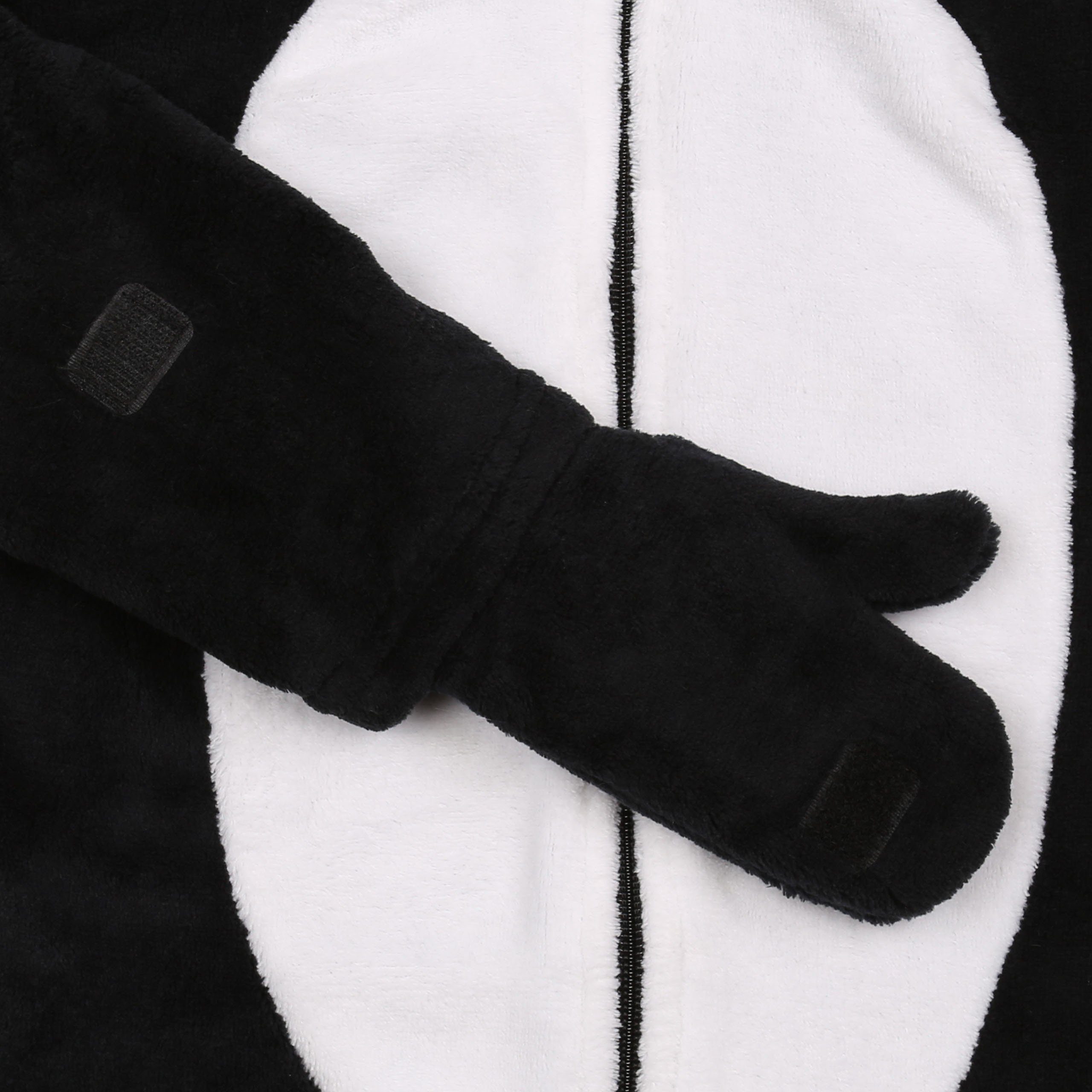 Panda-Fleece-Schlafanzug, Einteiler Jahre mit Schlafanzug Kapuze 3-4 Sarcia.eu