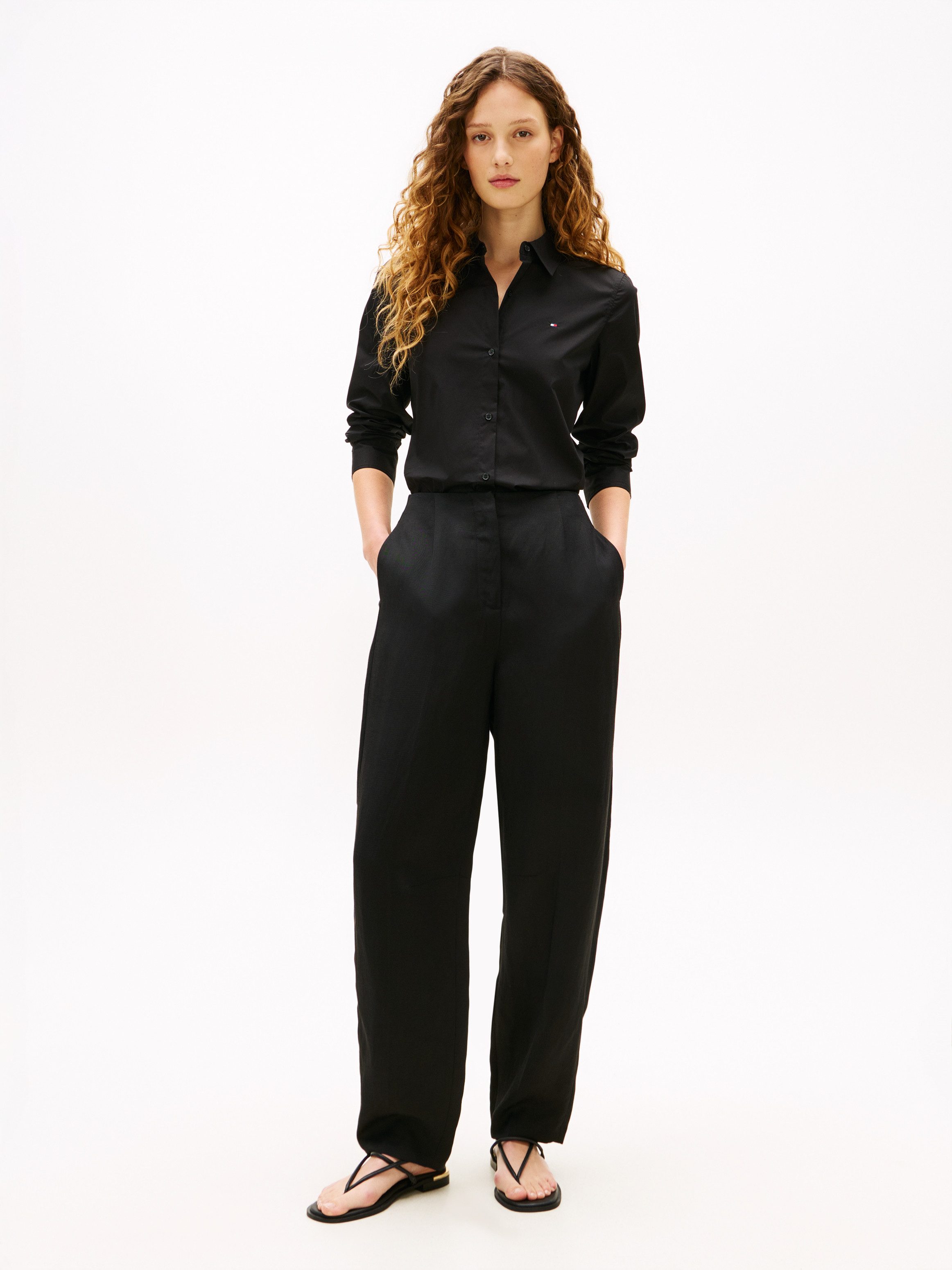 Tommy Hilfiger Hemdbluse ESS POPLIN REGULAR SHIRT Langarm, Regular Fit