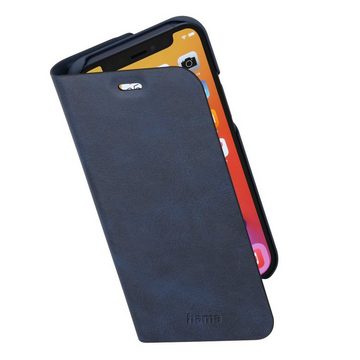 Hama Smartphone-Hülle Booklet für Apple iPhone 12 mini aus resistentem Kunstleder, Standfunktion und Einsteckfach mit Fingeröffnung