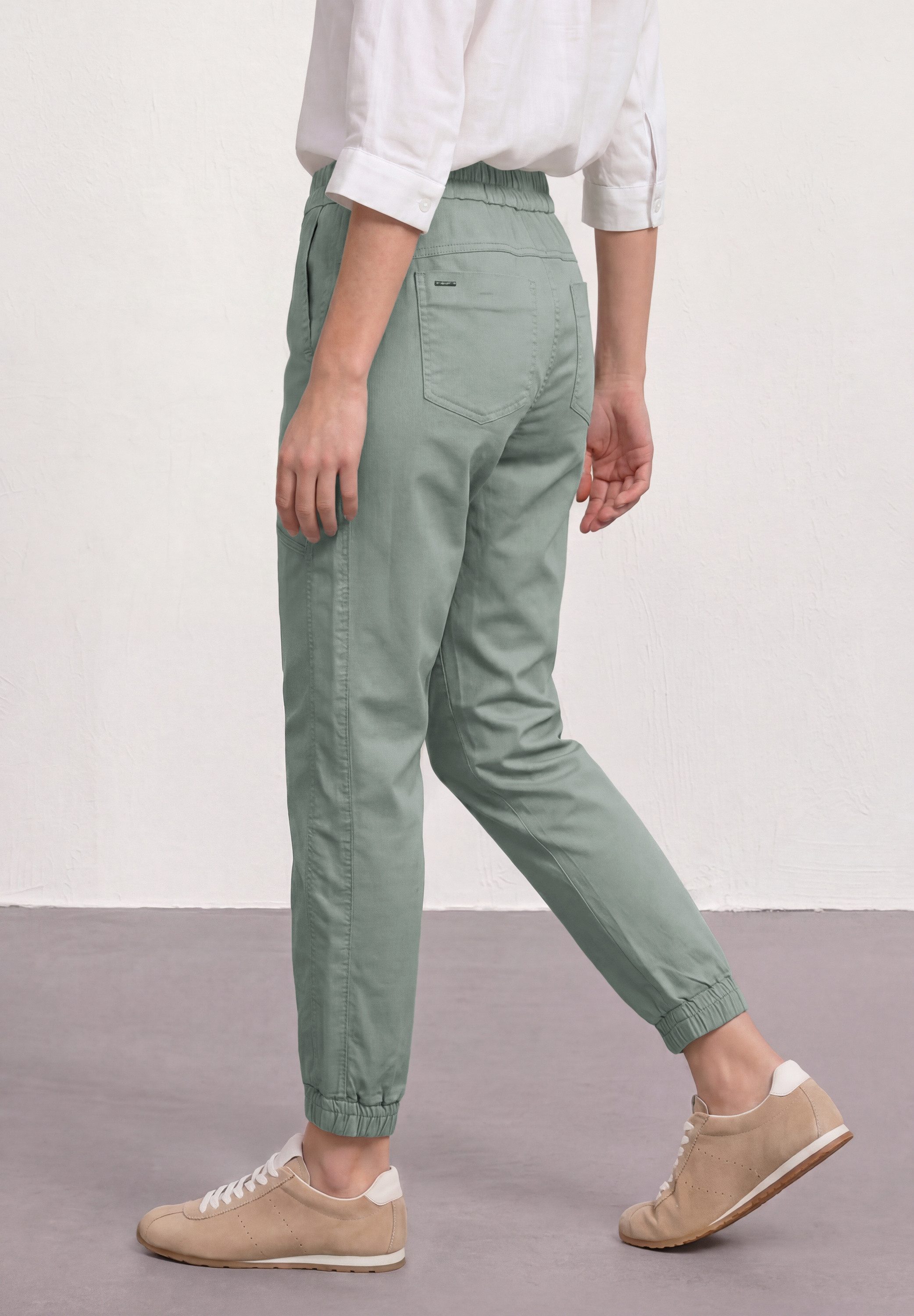 STREET ONE Jogger Pants aus Baumwolle mit Stretchanteil