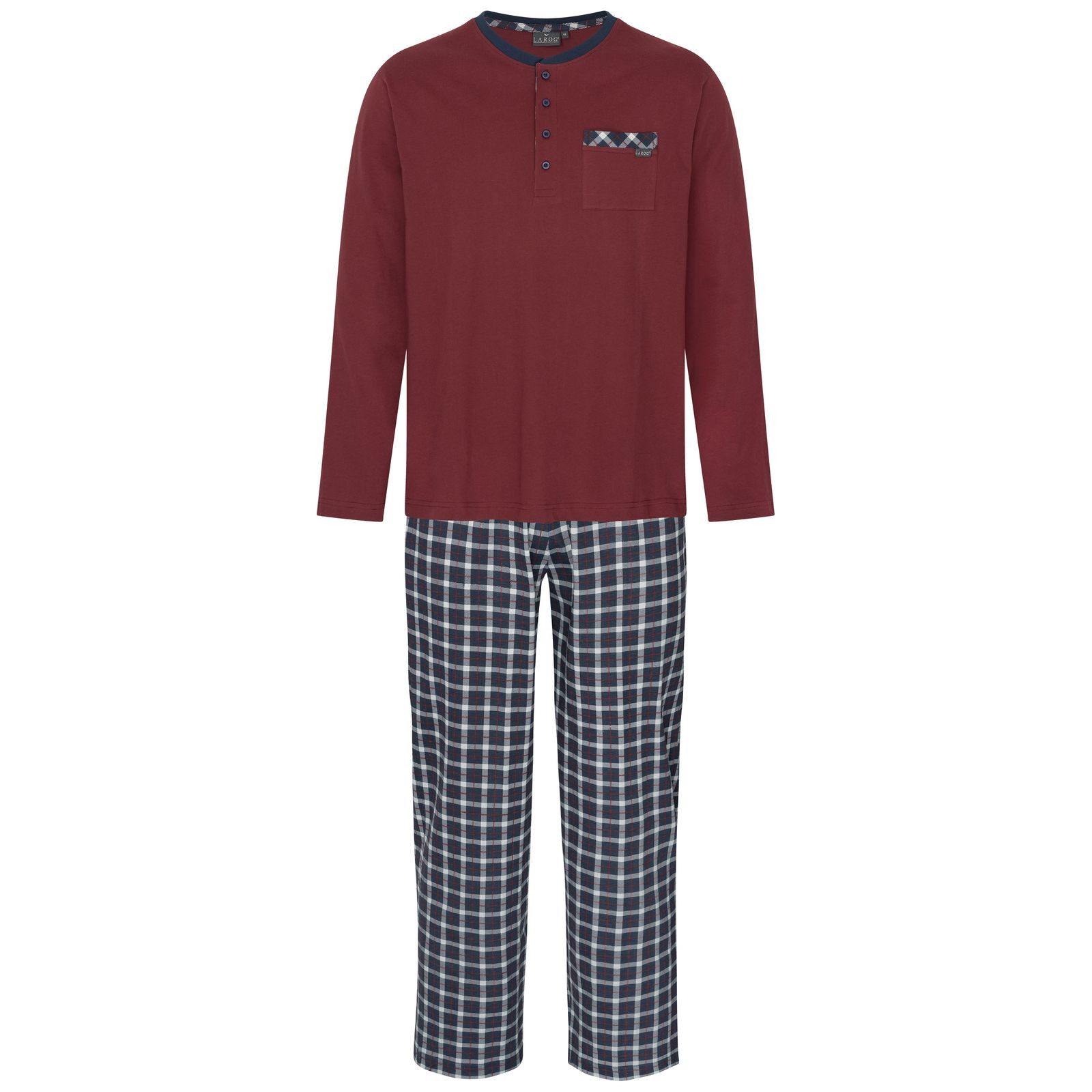 LAROG Schlafanzug Pyjama tawny port / günstig online kaufen