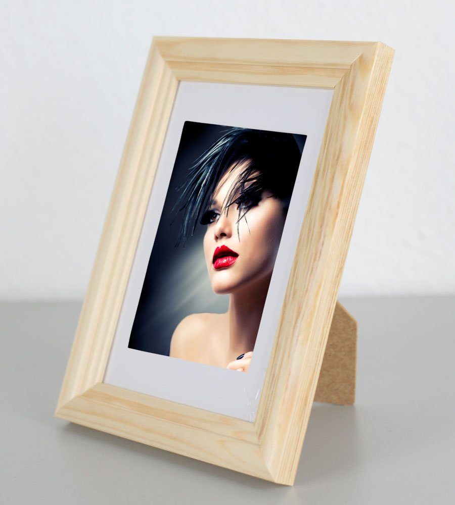 Wanddeko Acrylglas Foto Collage Artos Holz Bilderrahmen Lifestyle Poster Rahmen TREND Plexi Natur IDEAL Bilderrahmen