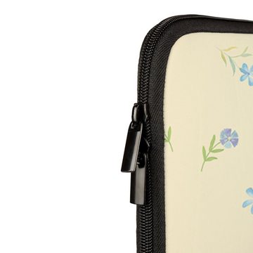 Mr. & Mrs. Panda Laptop-Hülle Küken geschlüpft - Blumig - Geschenk, Notebook Tasche, Osterhase, Co