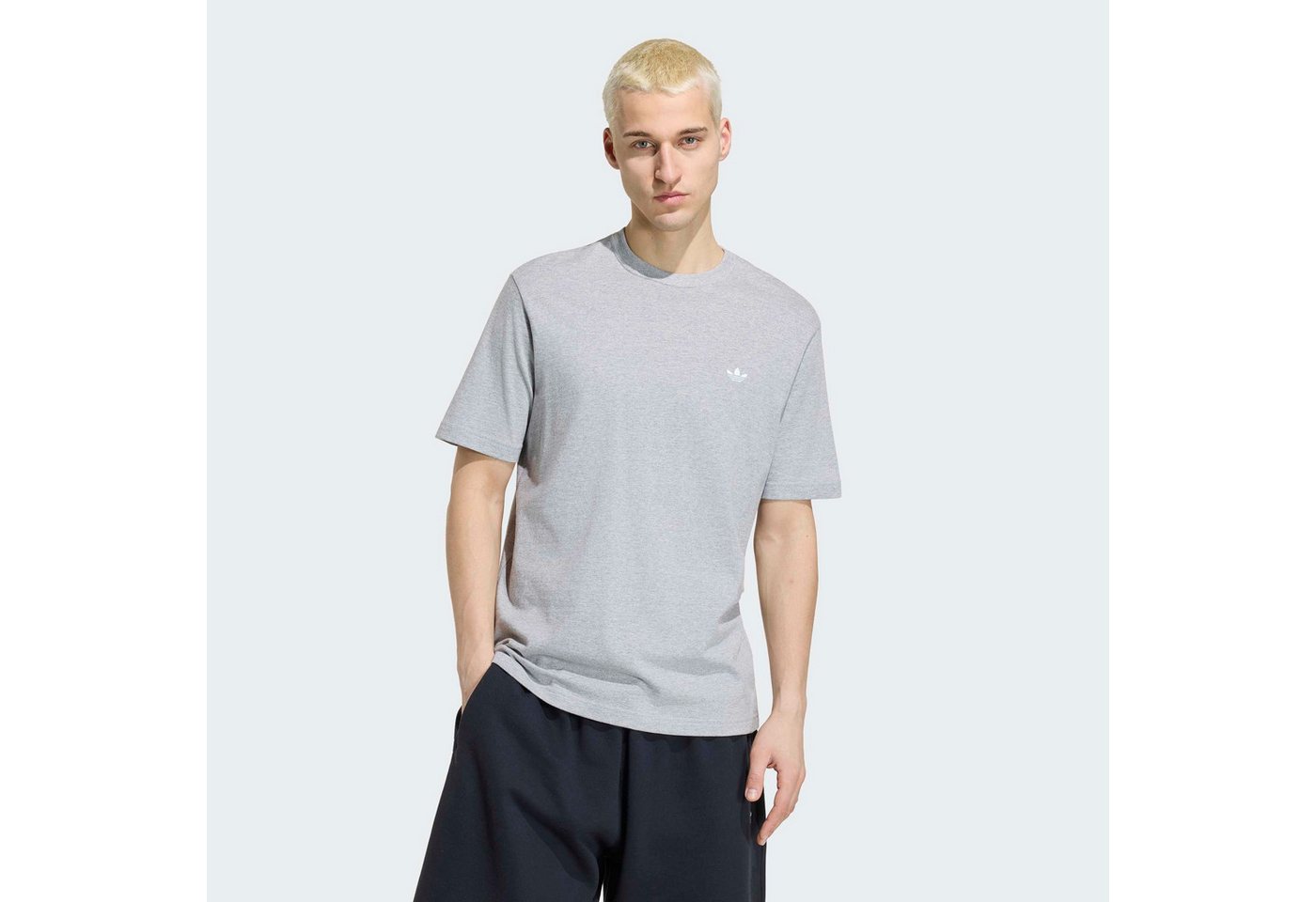 adidas Originals T-Shirt TREFOIL ESSENTIALS mit Rundhalsausschnitt, ohne Verschluss, aus Baumwolle