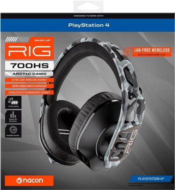 nacon RIG 700HS ARTIC CAMO Gaming-Headset (Geräuschisolierung, Mikrofon abnehmbar, Rauschunterdrückung)