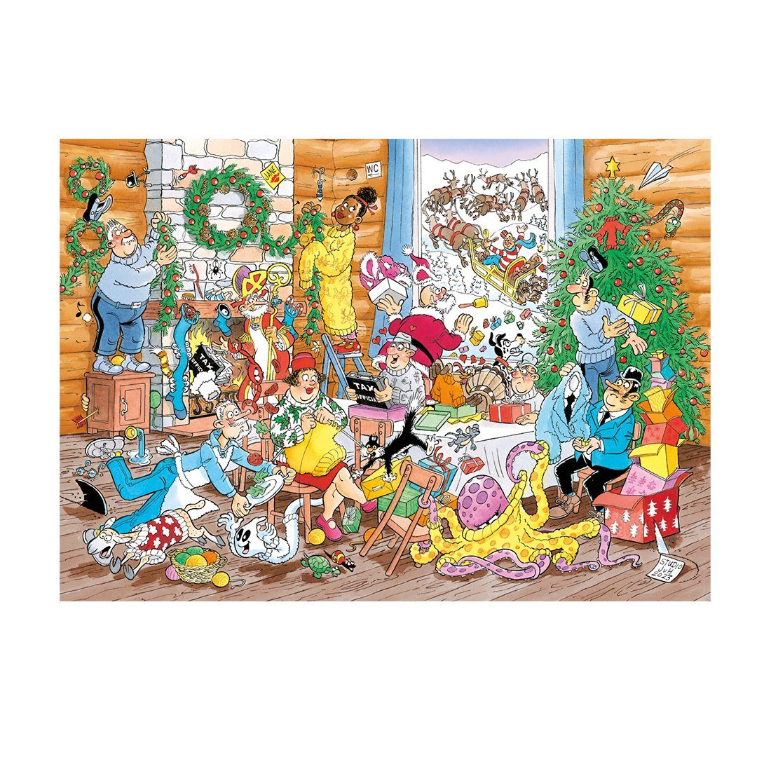 Jan van Haasteren Puzzle Jan van Haasteren Ein wolliges Weihnachten 500 Tei günstig online kaufen