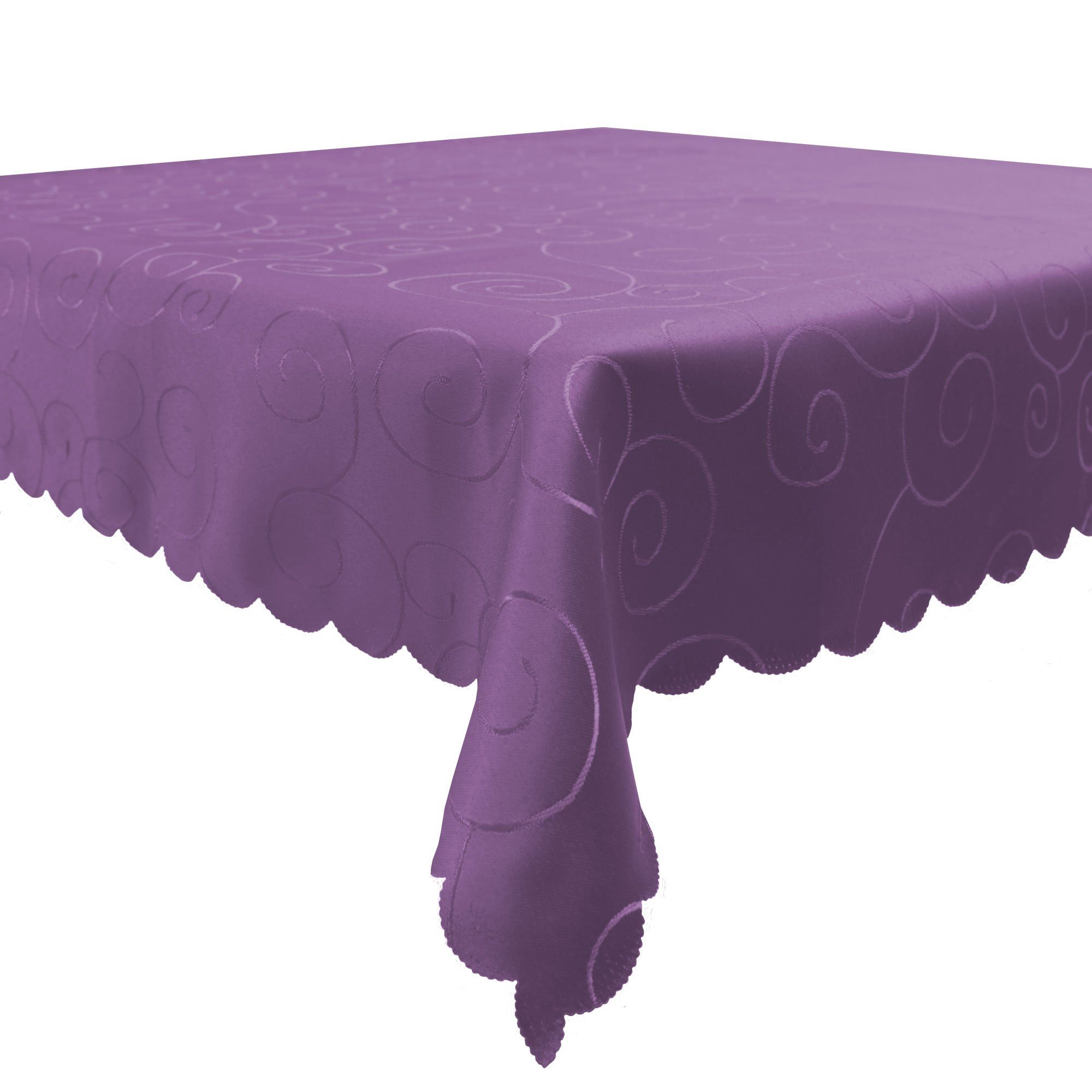 Haus und Deko Tischdecke Tischdecke Damast Ornamente eckig Circle Struktur günstig online kaufen