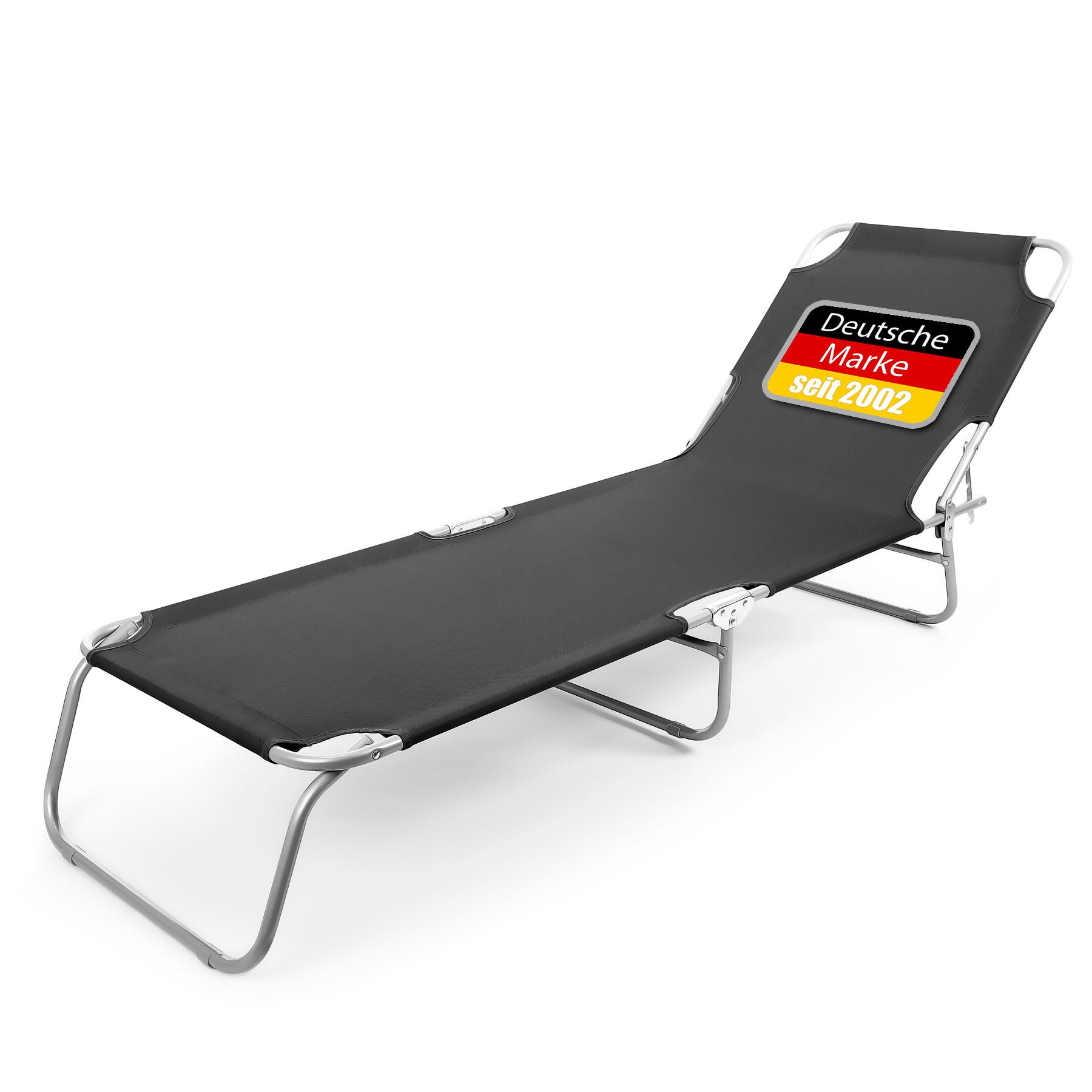 BigDean Gartenliege Sonnenliege klappbar 150 kg belastbar mit