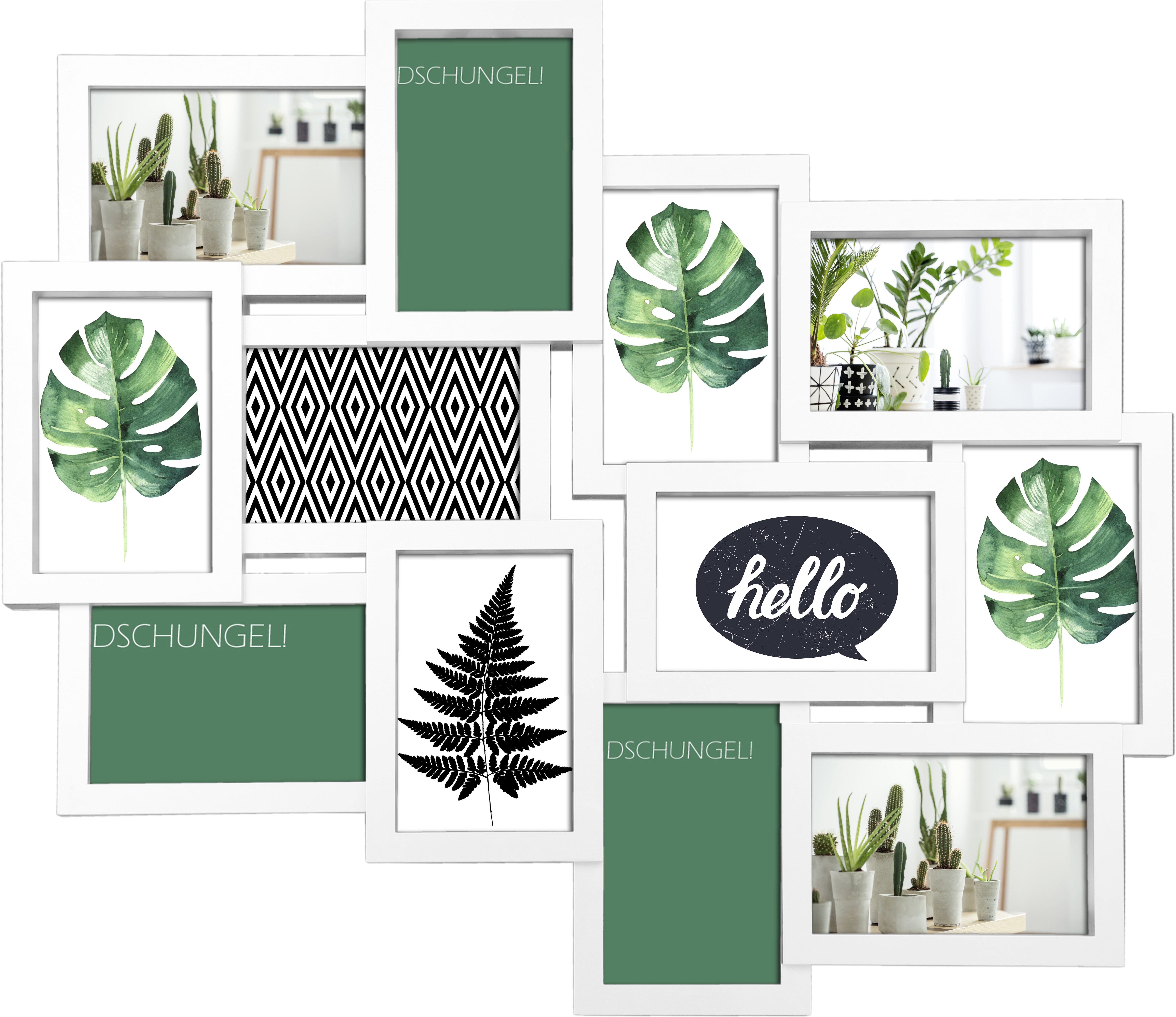 Wackadoo Living Bilderrahmen Collage Modern, für 12 Bilder, Fotoformat 10x1 günstig online kaufen