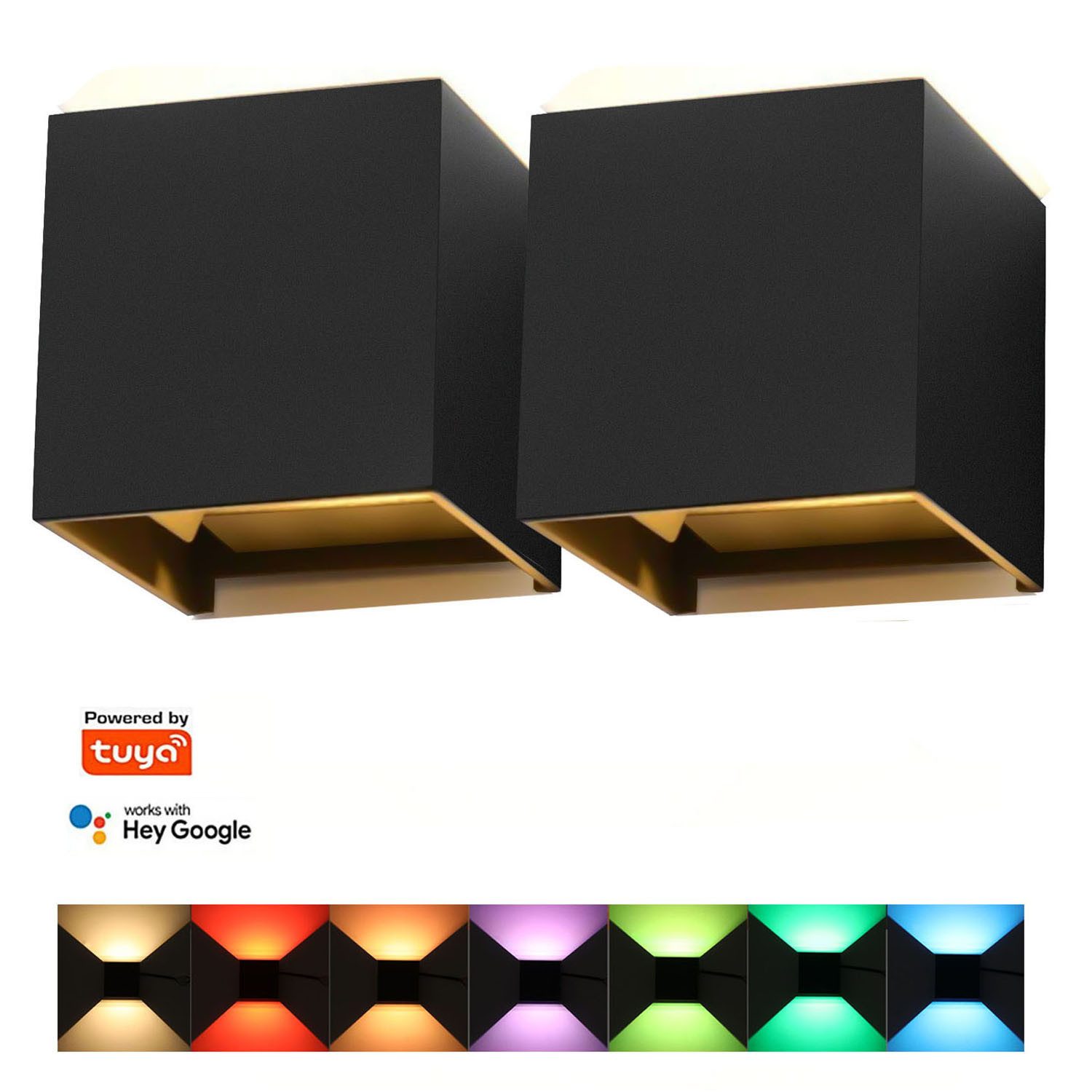 oyajia Wandleuchte 7W RGBW LED Wandlampen günstig online kaufen