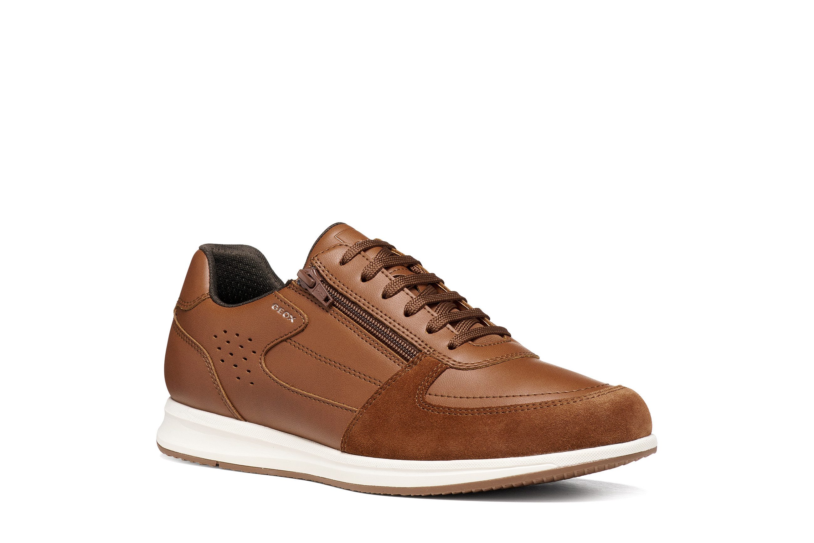 Geox U AVERY Sneaker Freizeitschuh, Schnürschuh mit weichem Schaftrand