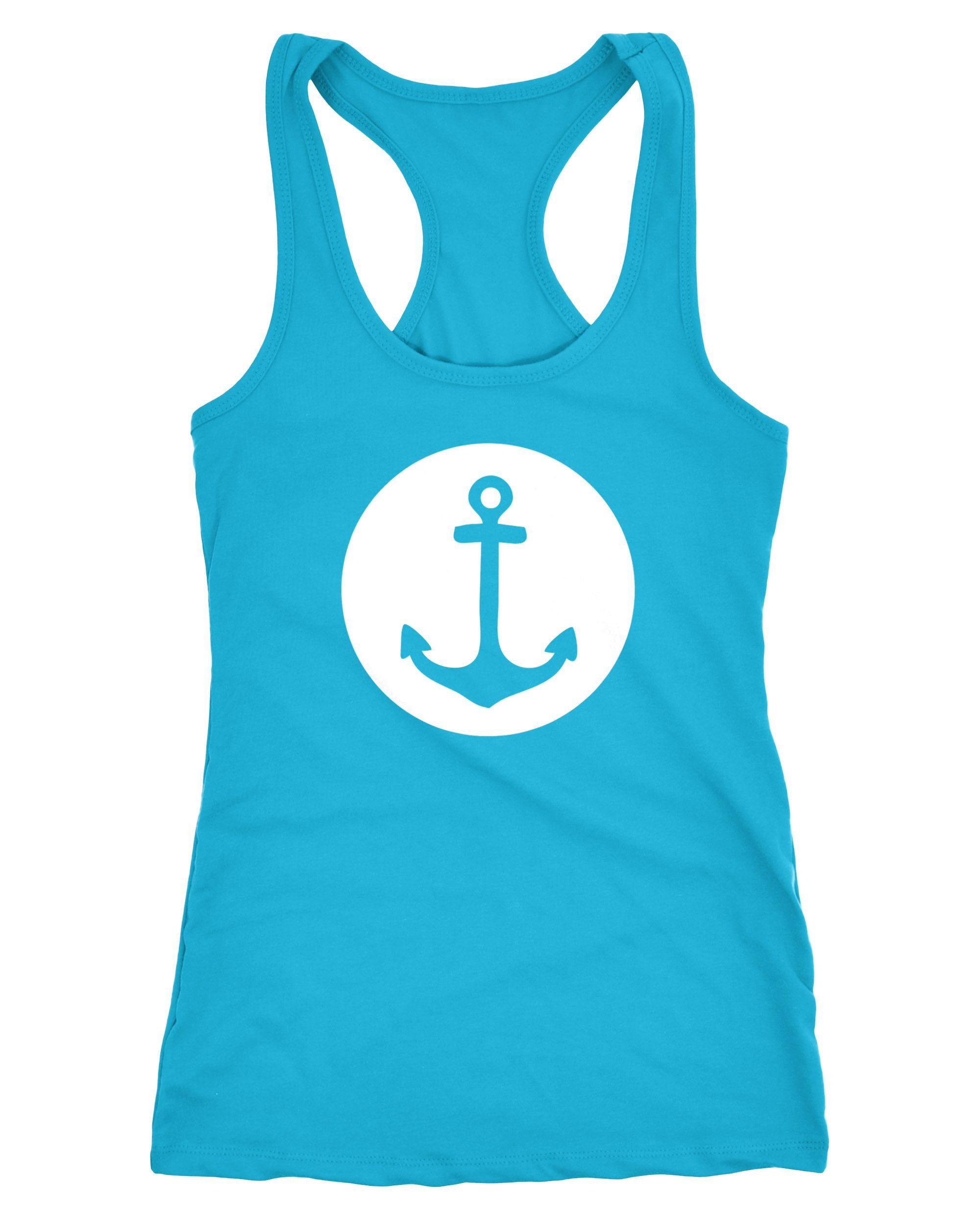 Tanktop läßiges Damen Tank-Top mit Anker Motiv Neverless®