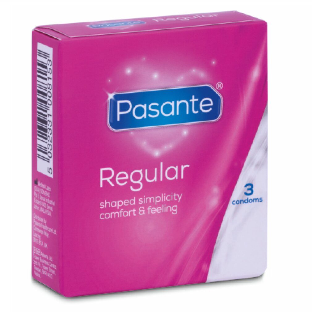 Pasante Kondome REGELMÄSSIG DURCH KONDOME 3 EINHEITEN