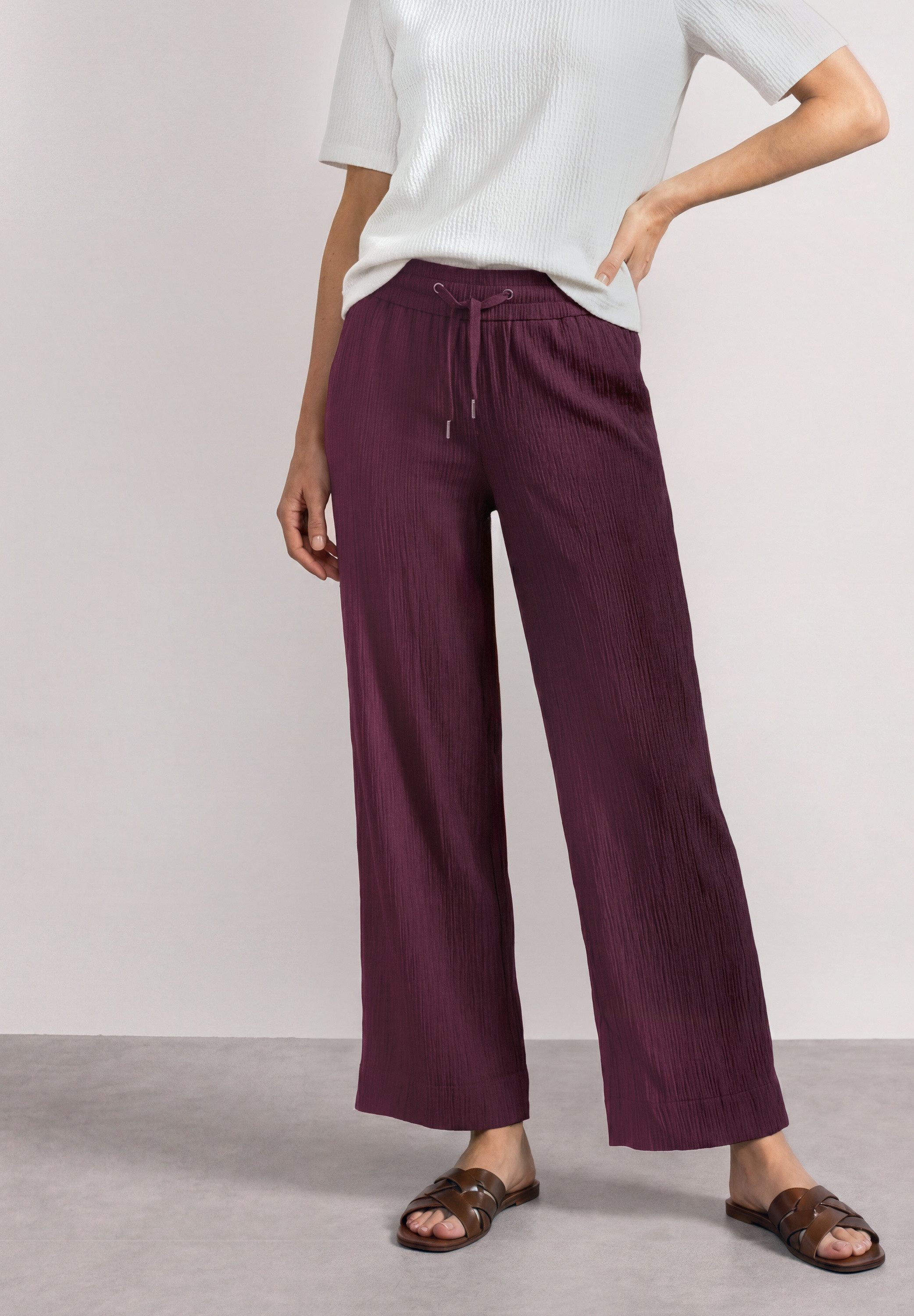 STREET ONE Stoffhose mit Wide Legs
