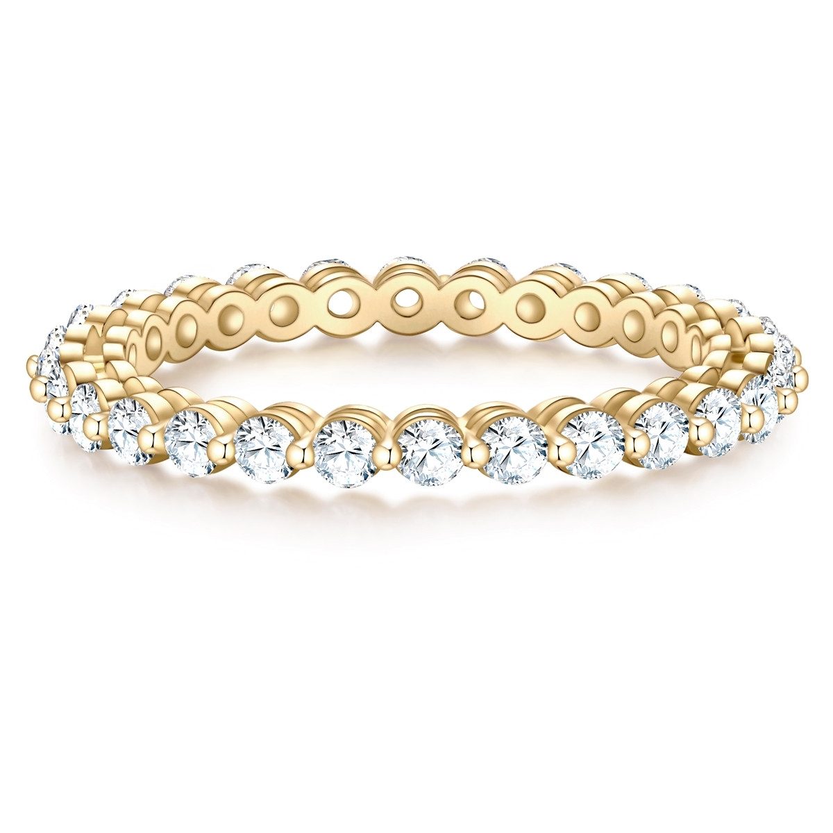Silberring gelbgold